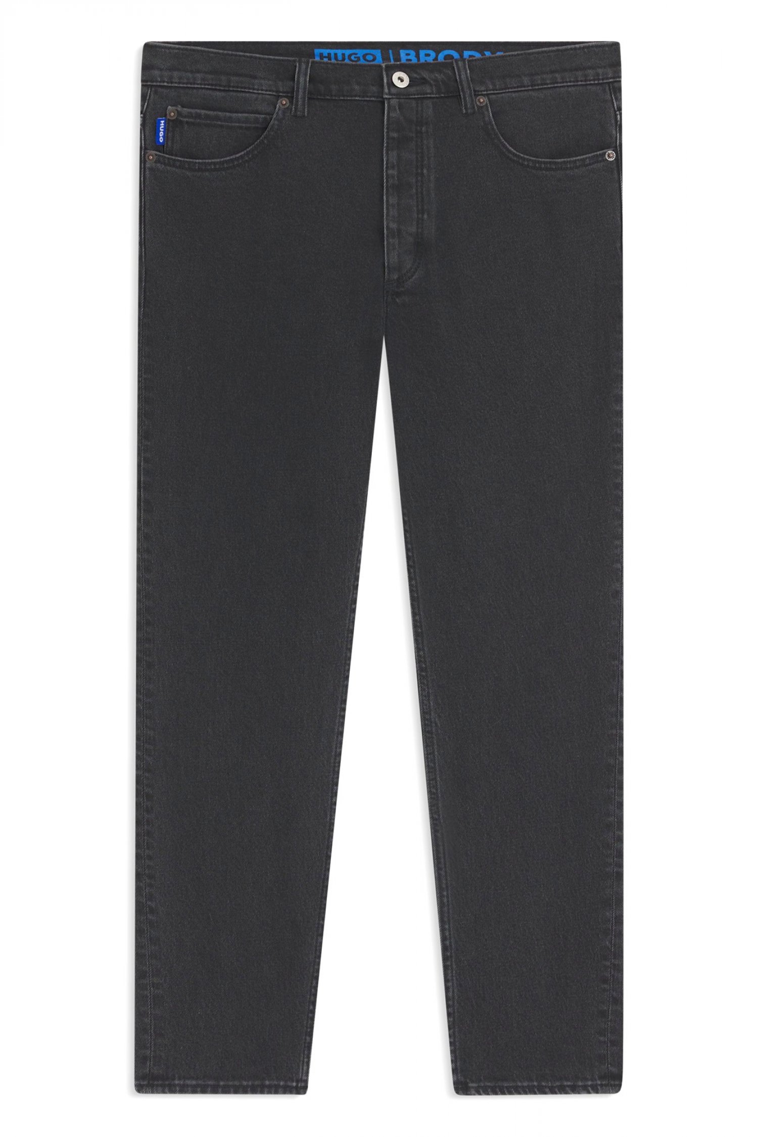 HUGO BLUE ΠΑΝΤΕΛΟΝΙ JEANS BRODY TAPERED FIT ΜΑΥΡΟ