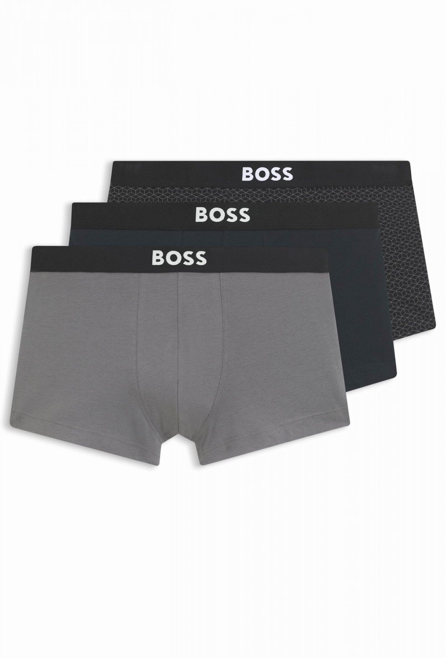 BOSS ΕΣΩΡΟΥΧΟ 3P TRUNK BOSS ONE D ΜΑΥΡΟ-ΓΚΡΙ