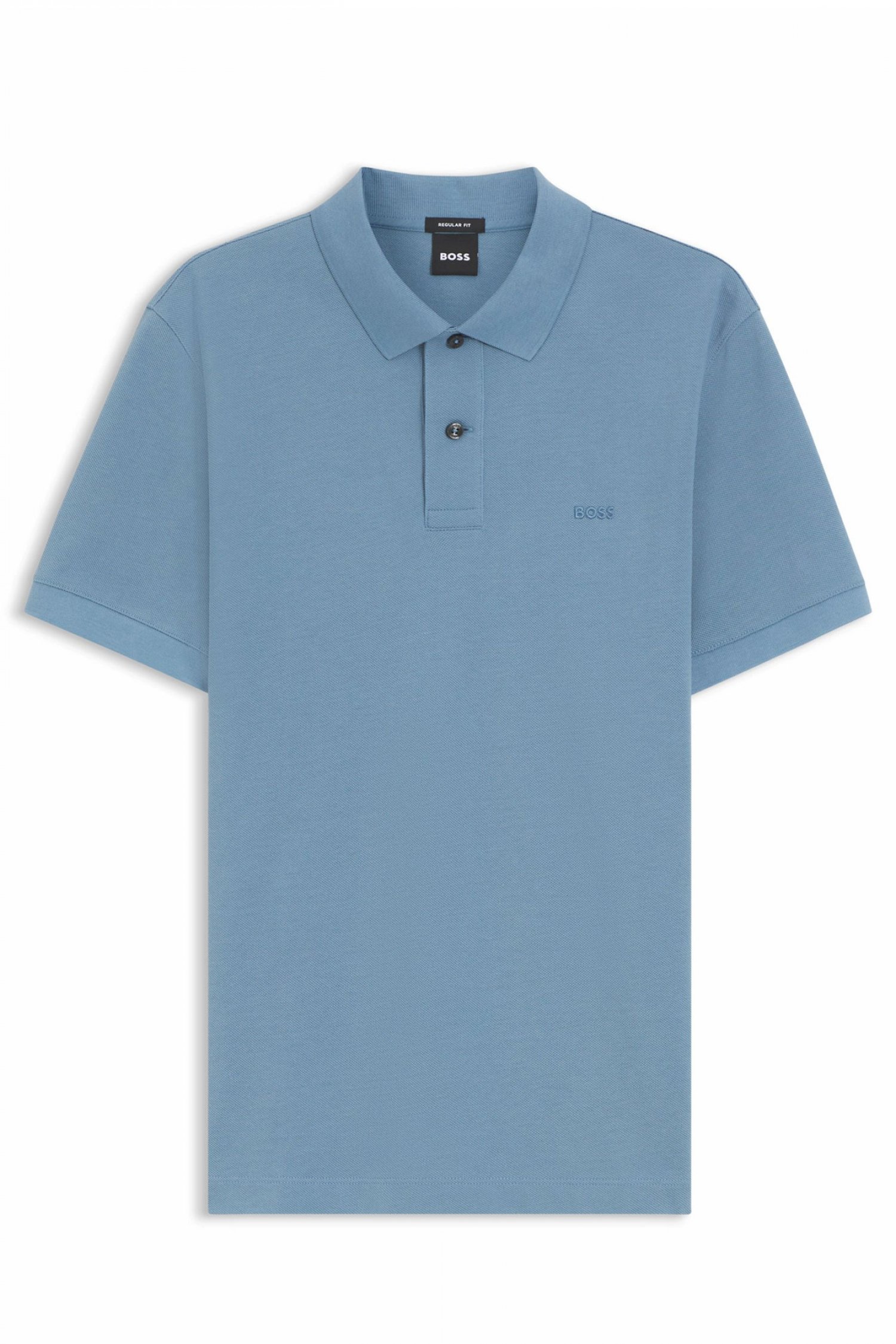 BOSS POLO REGULAR FIT PALLAS ΓΑΛΑΖΙΟ