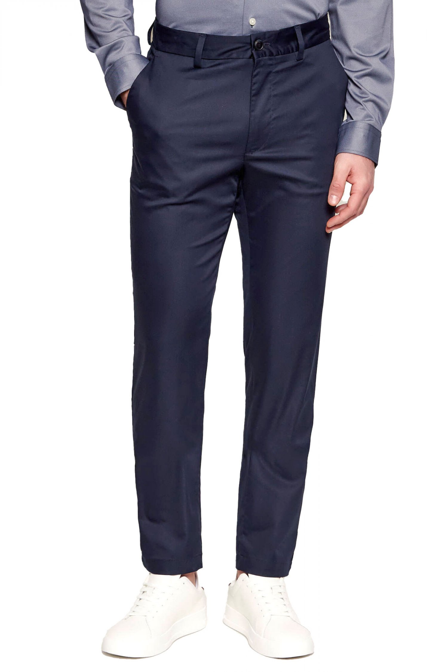 BOSS ΠΑΝΤΕΛΟΝΙ CHINO P-KAITON 1 SLIM FIT ΜΠΛΕ