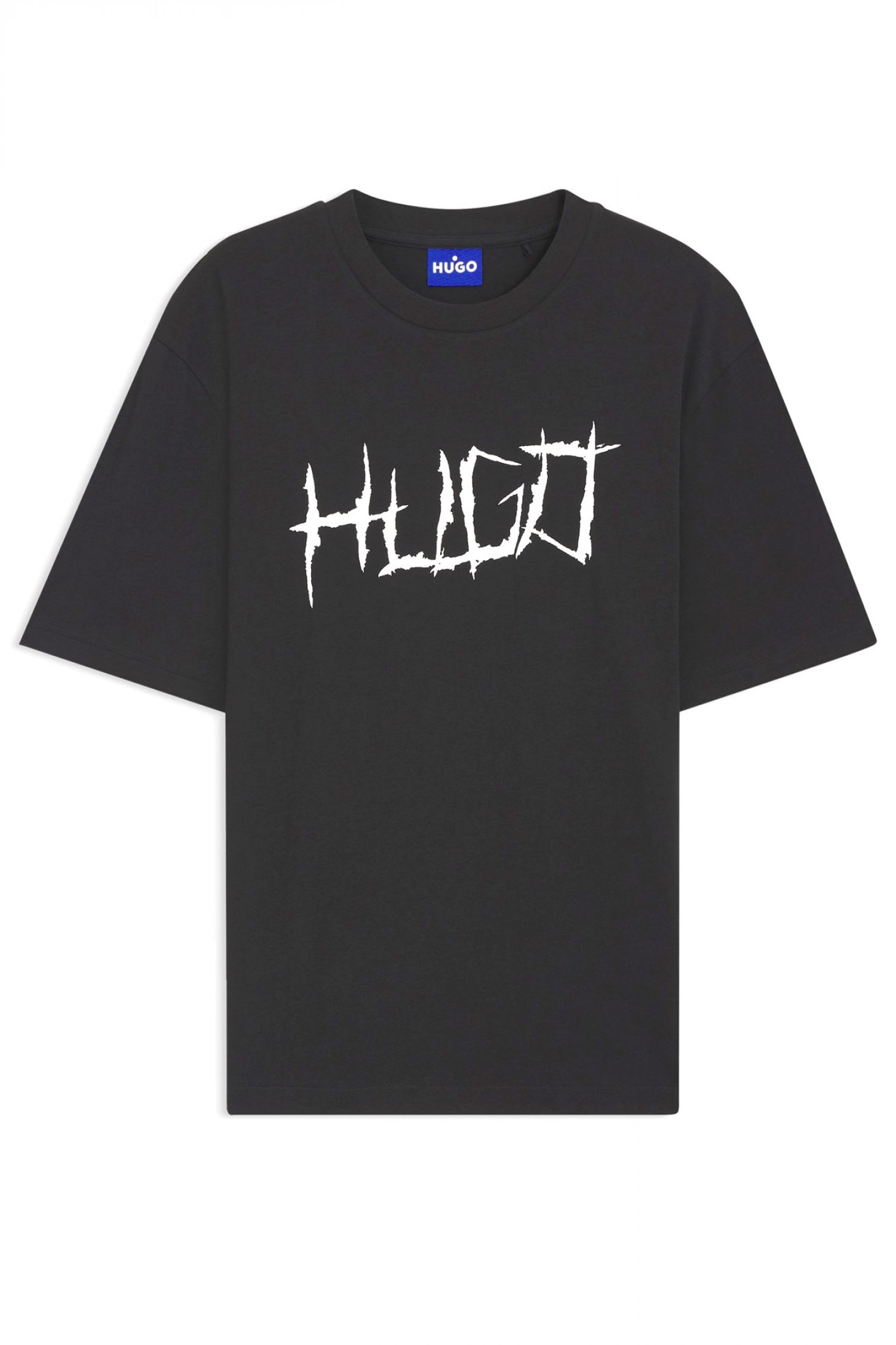 HUGO BLUE T-SHIRT NAMERIX ΜΑΥΡΟ