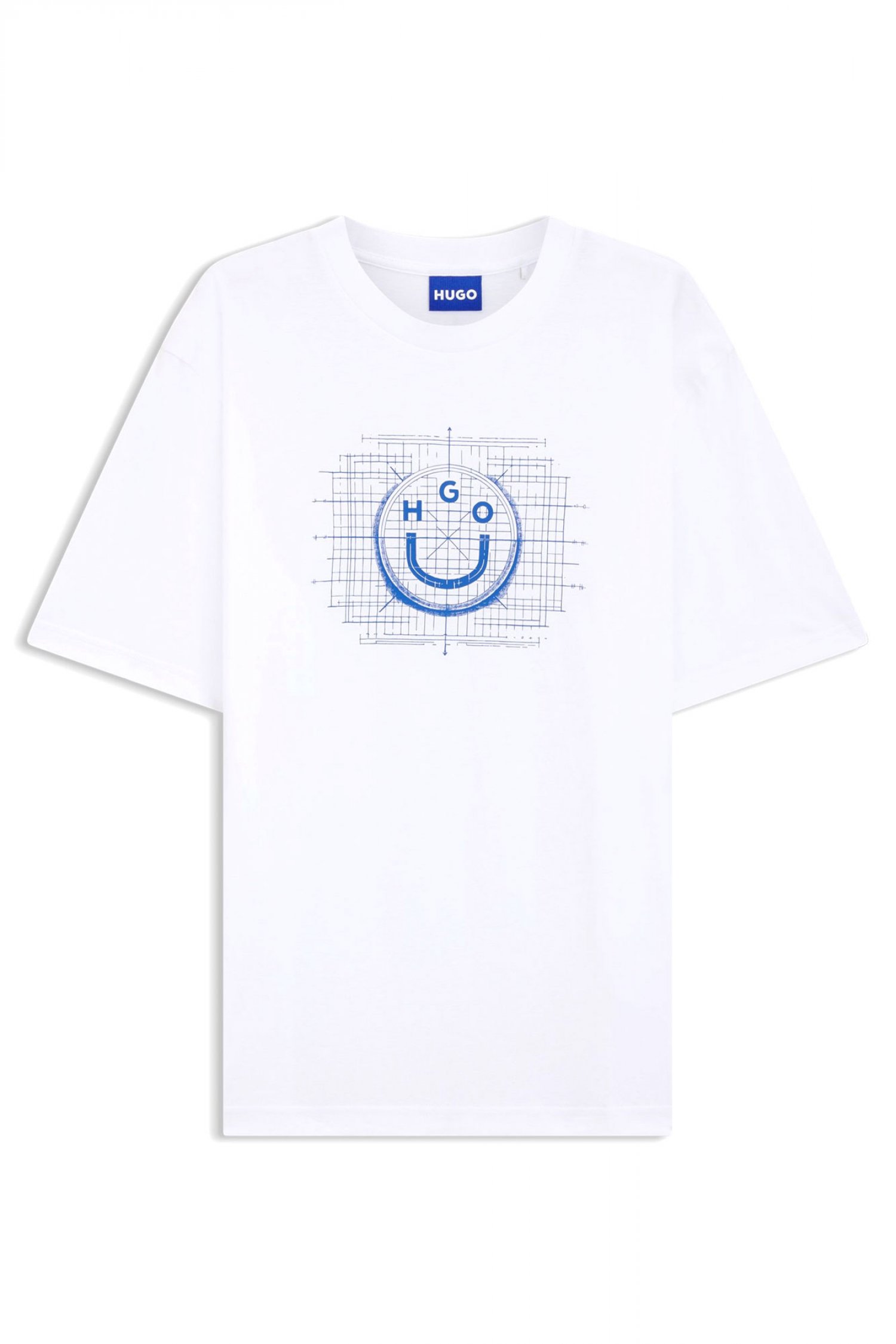 HUGO BLUE T-SHIRT NAMERIX ΛΕΥΚΟ