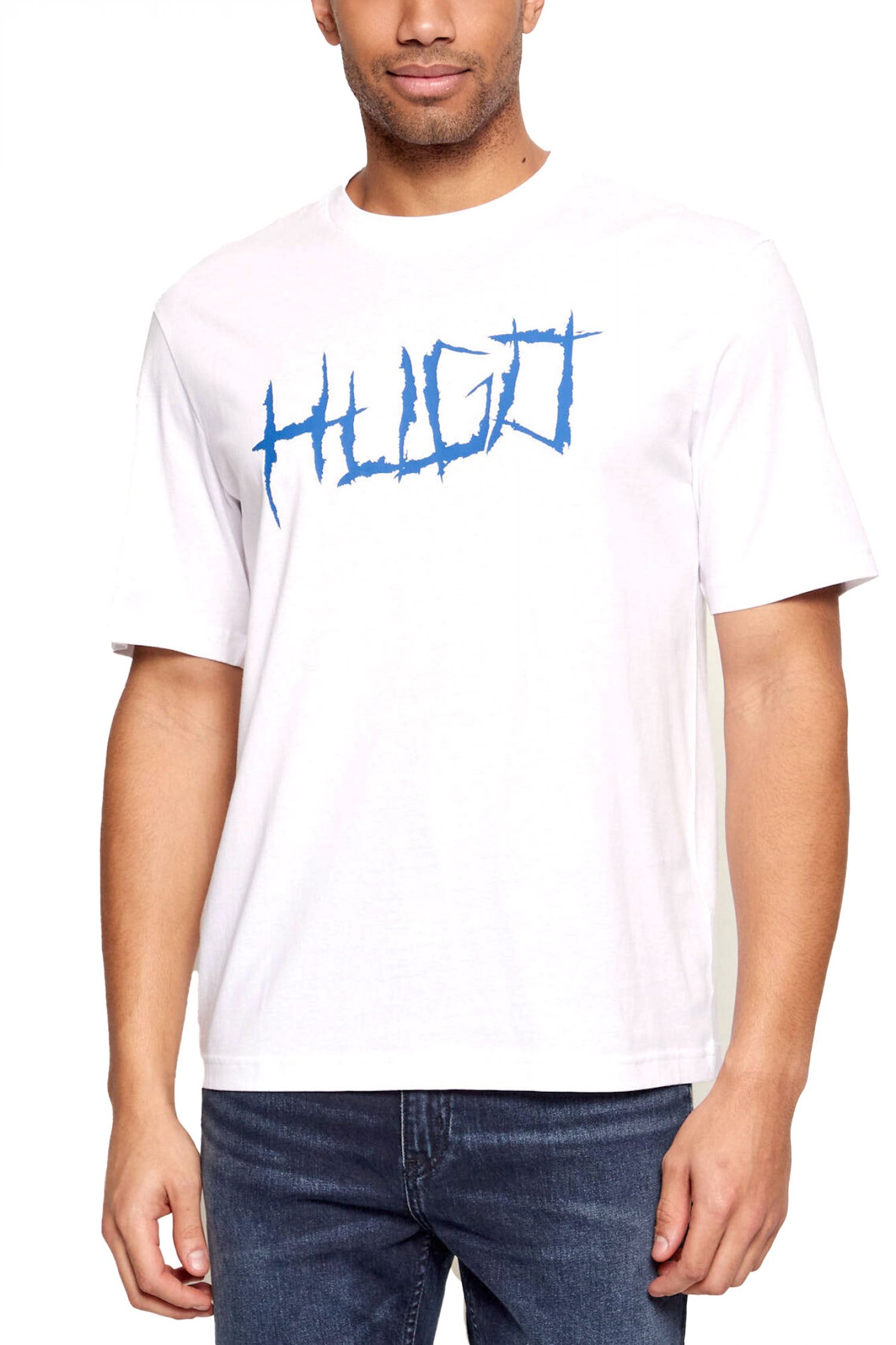 HUGO BLUE T-SHIRT NAMERIX ΛΕΥΚΟ