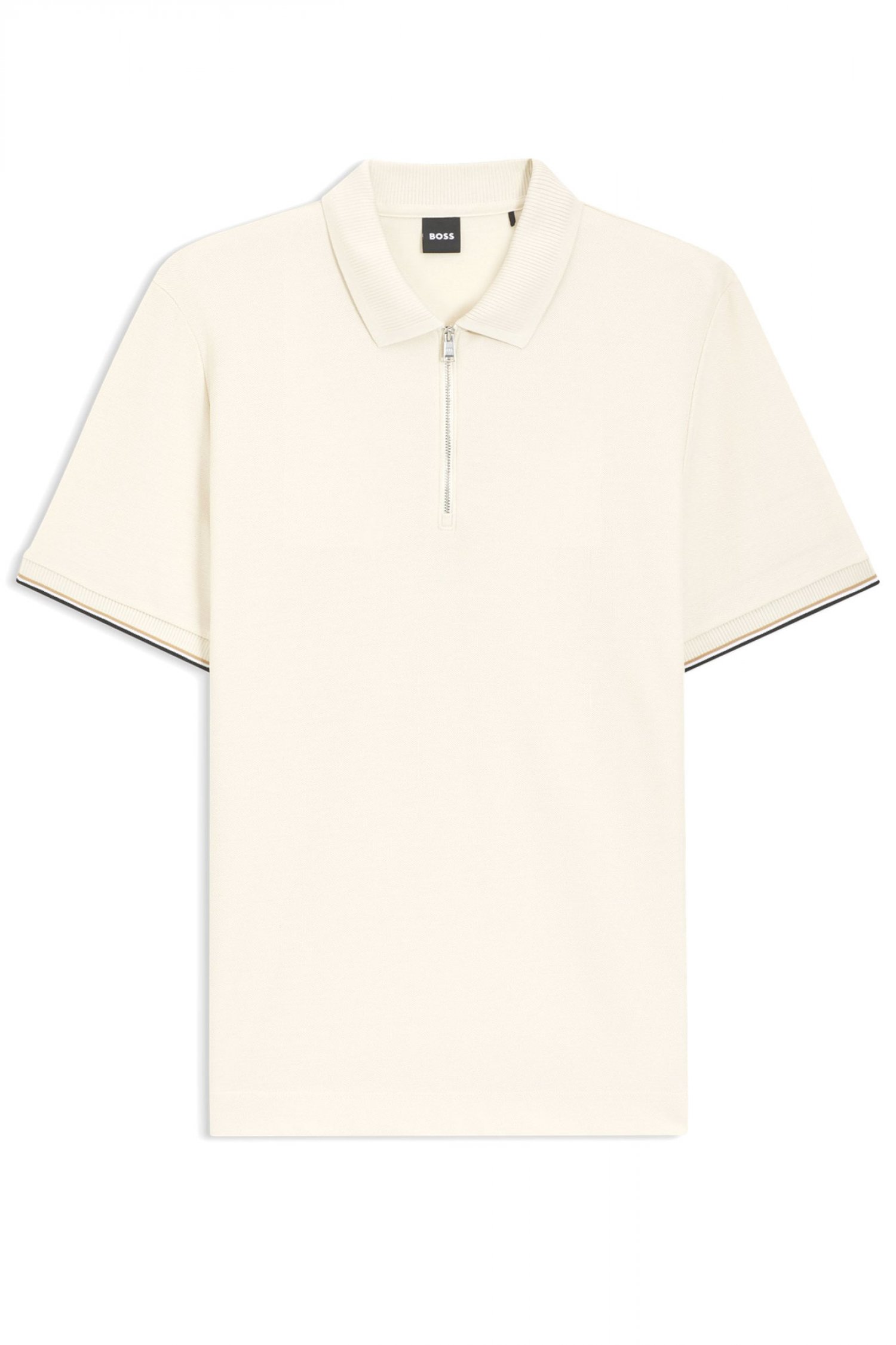 BOSS POLO HALFZIP C-PEI 04 ΕΚΡΟΥ