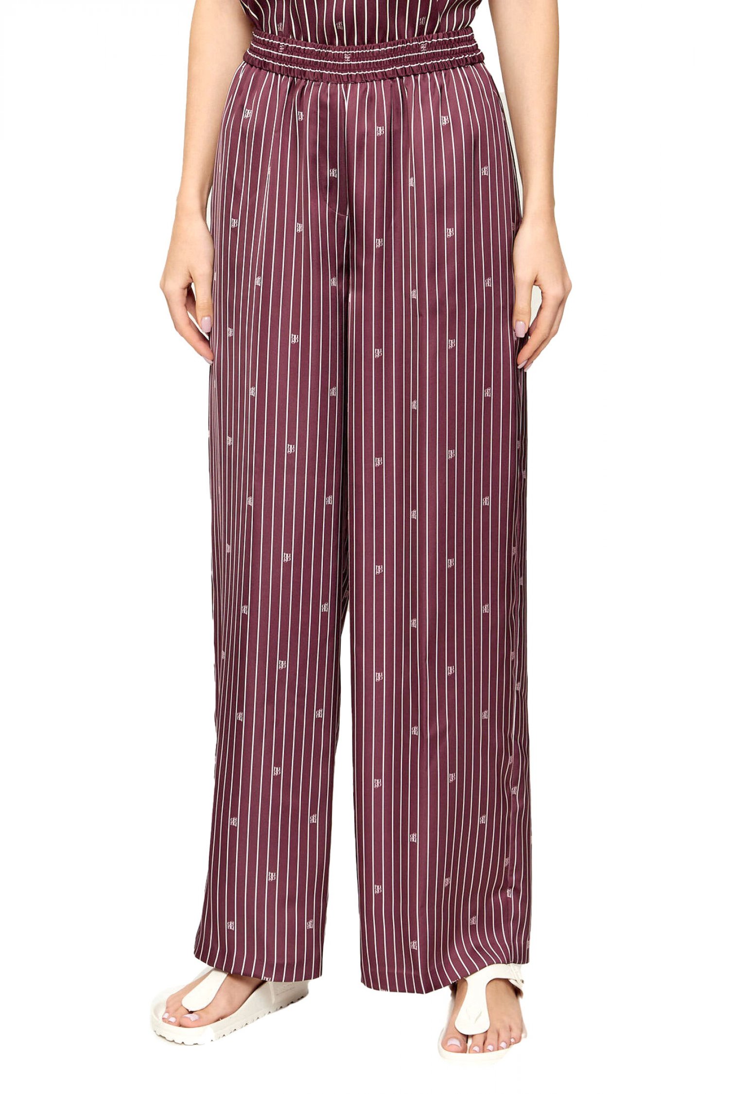 HUGO ΠΑΝΤΕΛΟΝΙ HASABELLA-2 ΡΙΓΕ ALL OVER LOGO ΜΠΟΡΝΤΩ