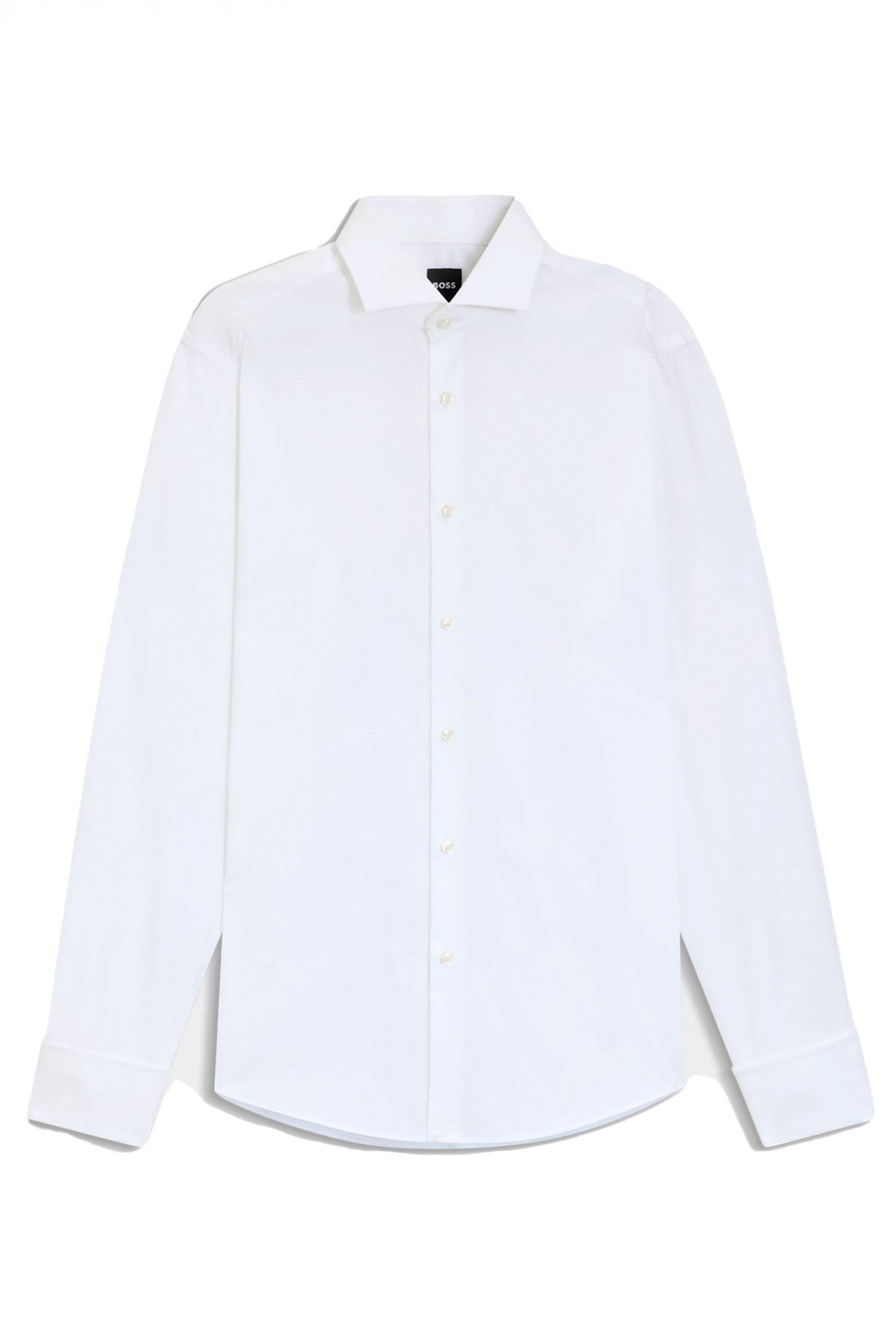 BOSS ΠΟΥΚΑΜΙΣΟ ΜΙΚΡΟΣΧΕΔΙΟ REGULAR FIT H-JOE-SP-DC-262 ΛΕΥΚΟ