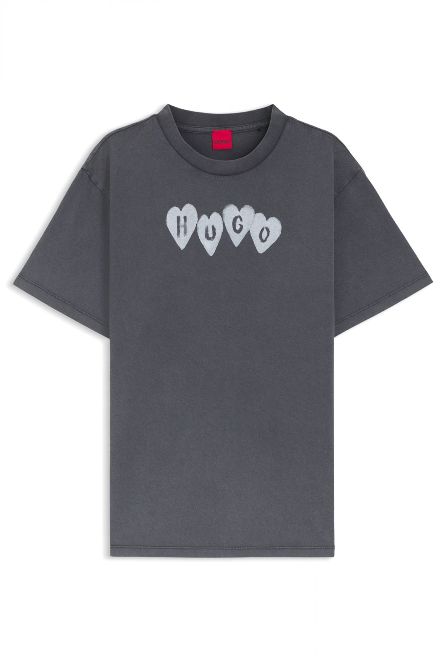 HUGO T-SHIRT VINTAGE TEE_22 LOGO ΜΑΥΡΟ