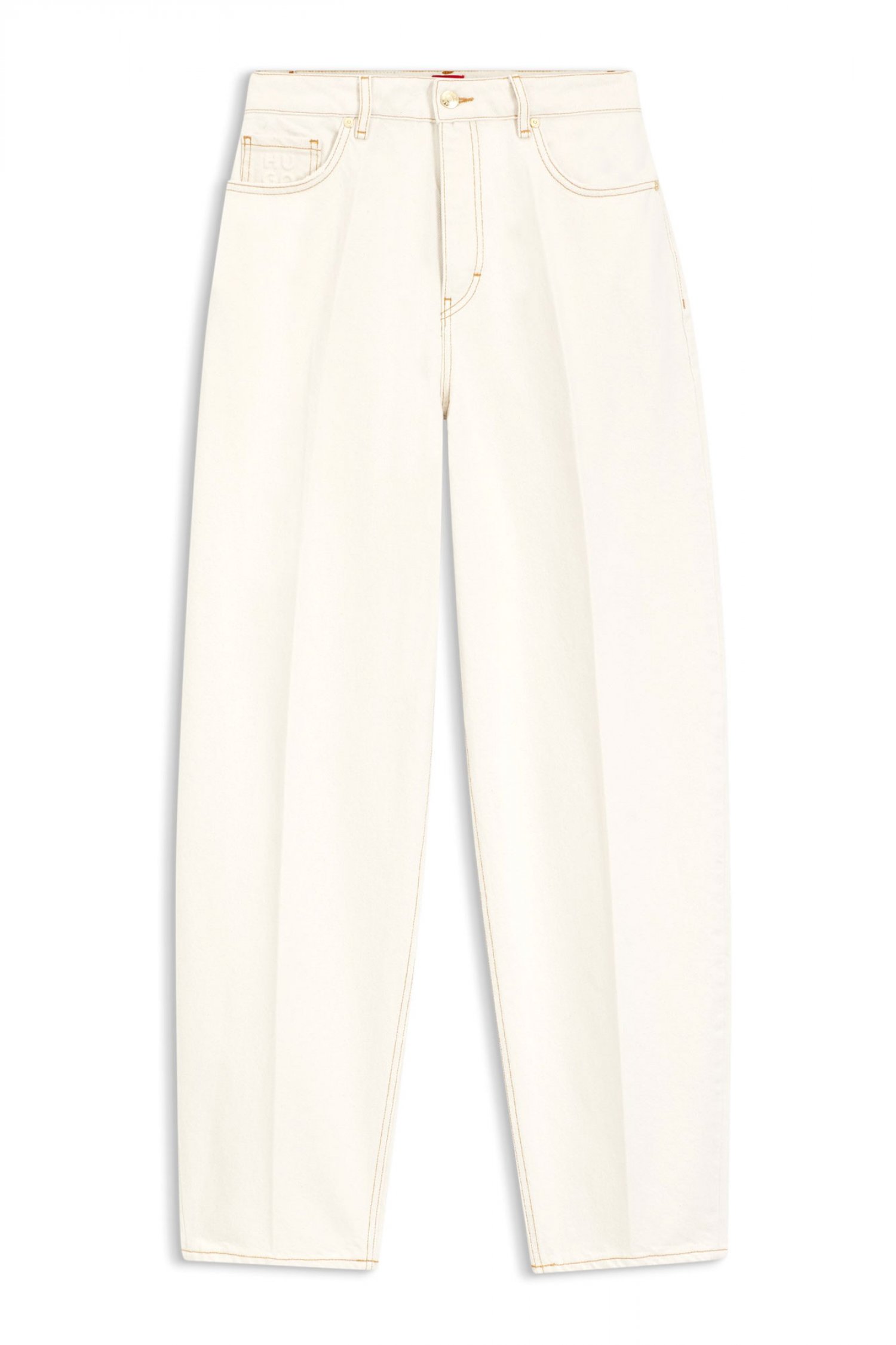 HUGO ΠΑΝΤΕΛΟΝΙ JEANS GIMINE_5 TAPERED FIT HIGH RISE ΜΠΕΖ