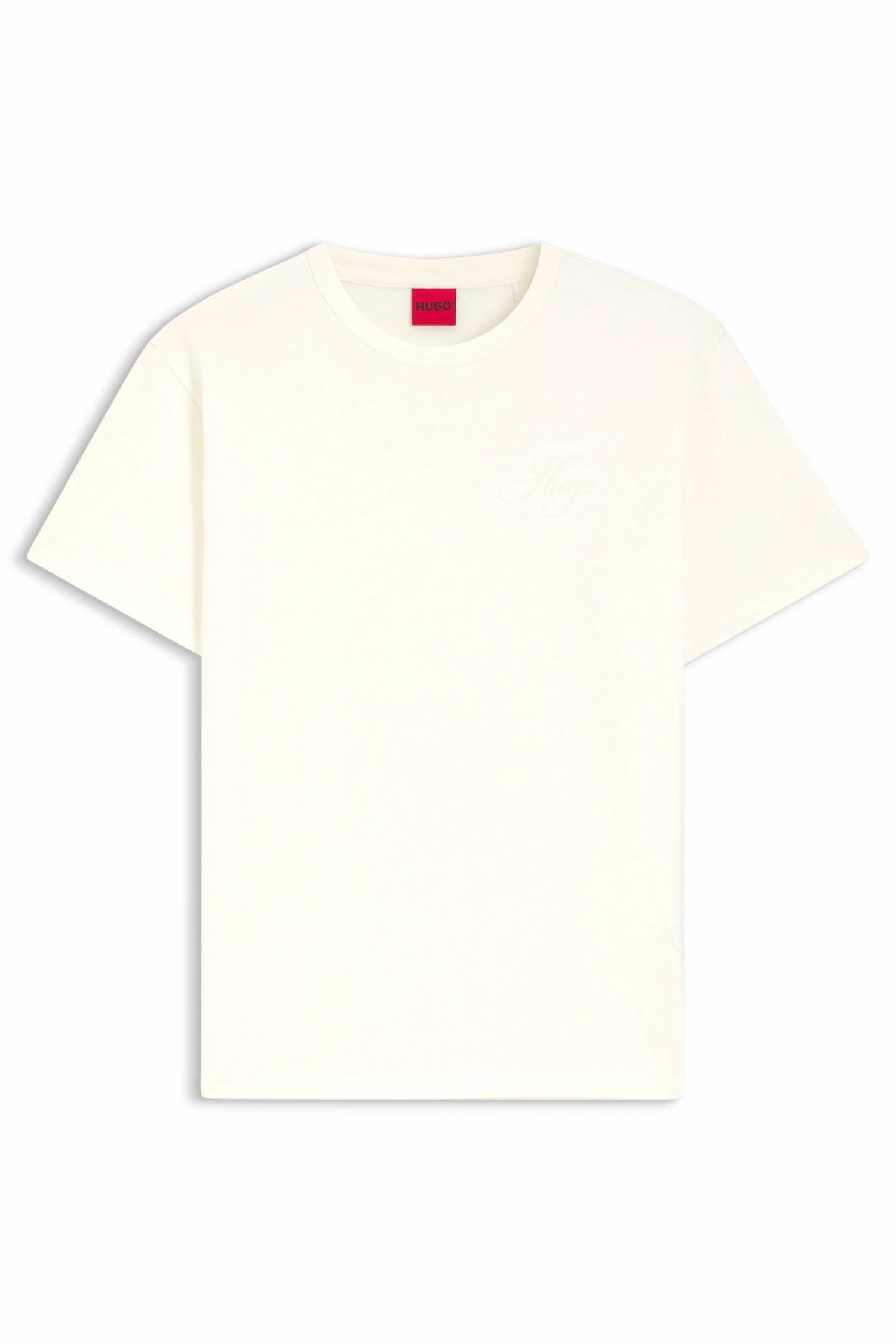 HUGO T-SHIRT DAMACIA_7 LOGO ΕΚΡΟΥ