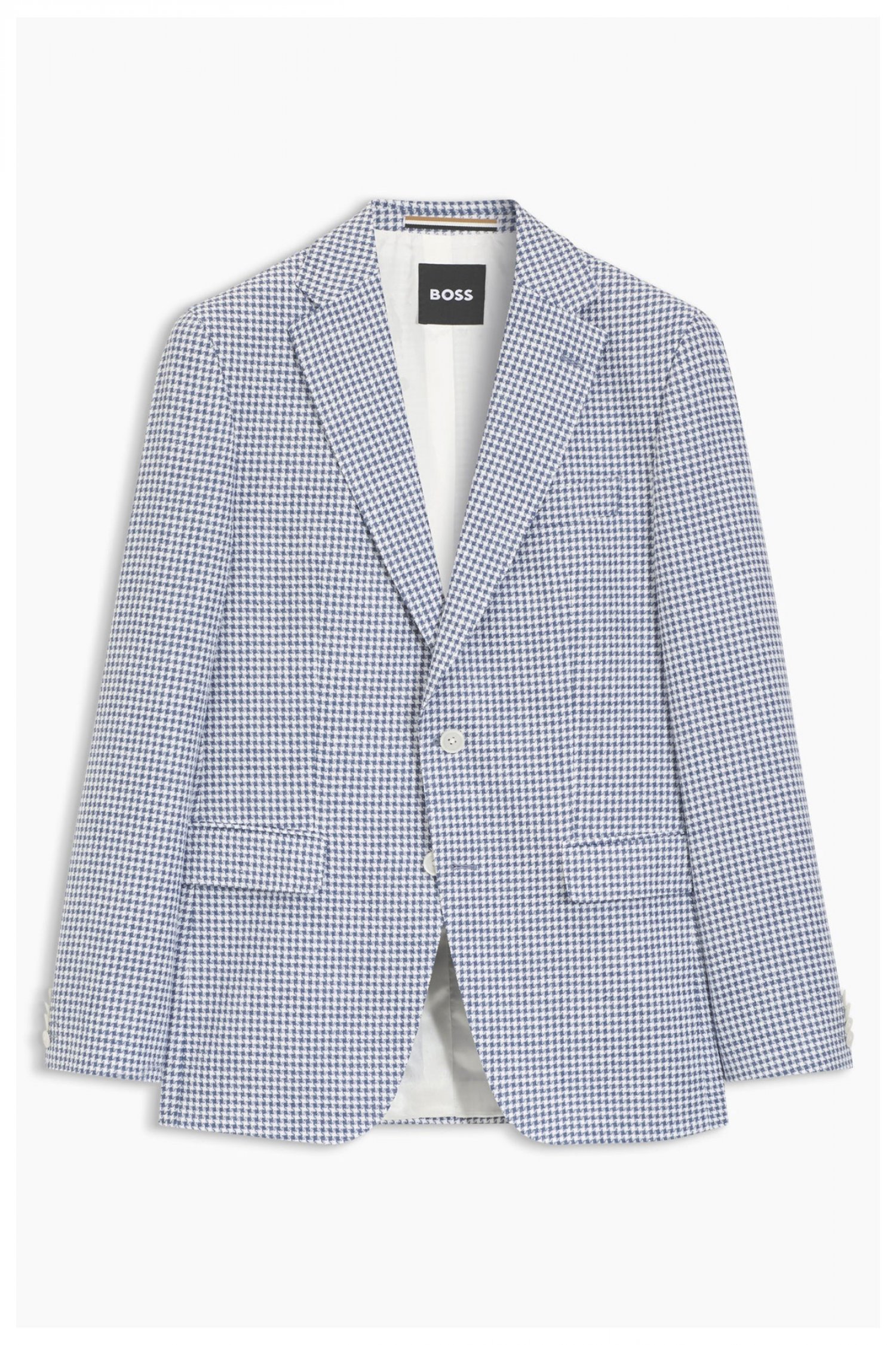 BOSS ΣΑΚΑΚΙ ΜΙΚΡΟΣΧΕΔΙΟ REGULAR FIT H-HUTSON-262 ΣΙΕΛ-ΛΕΥΚΟΣ