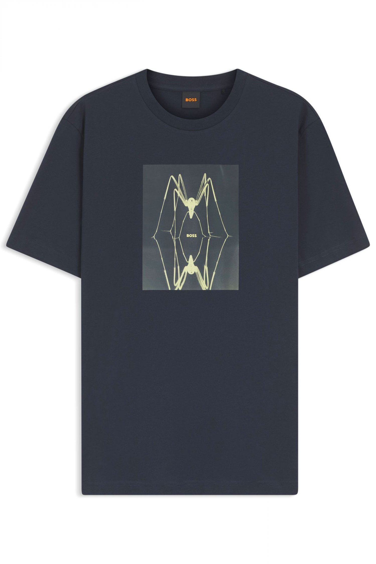BOSS CASUAL T-SHIRT TE-CREATURE ΜΠΛΕ