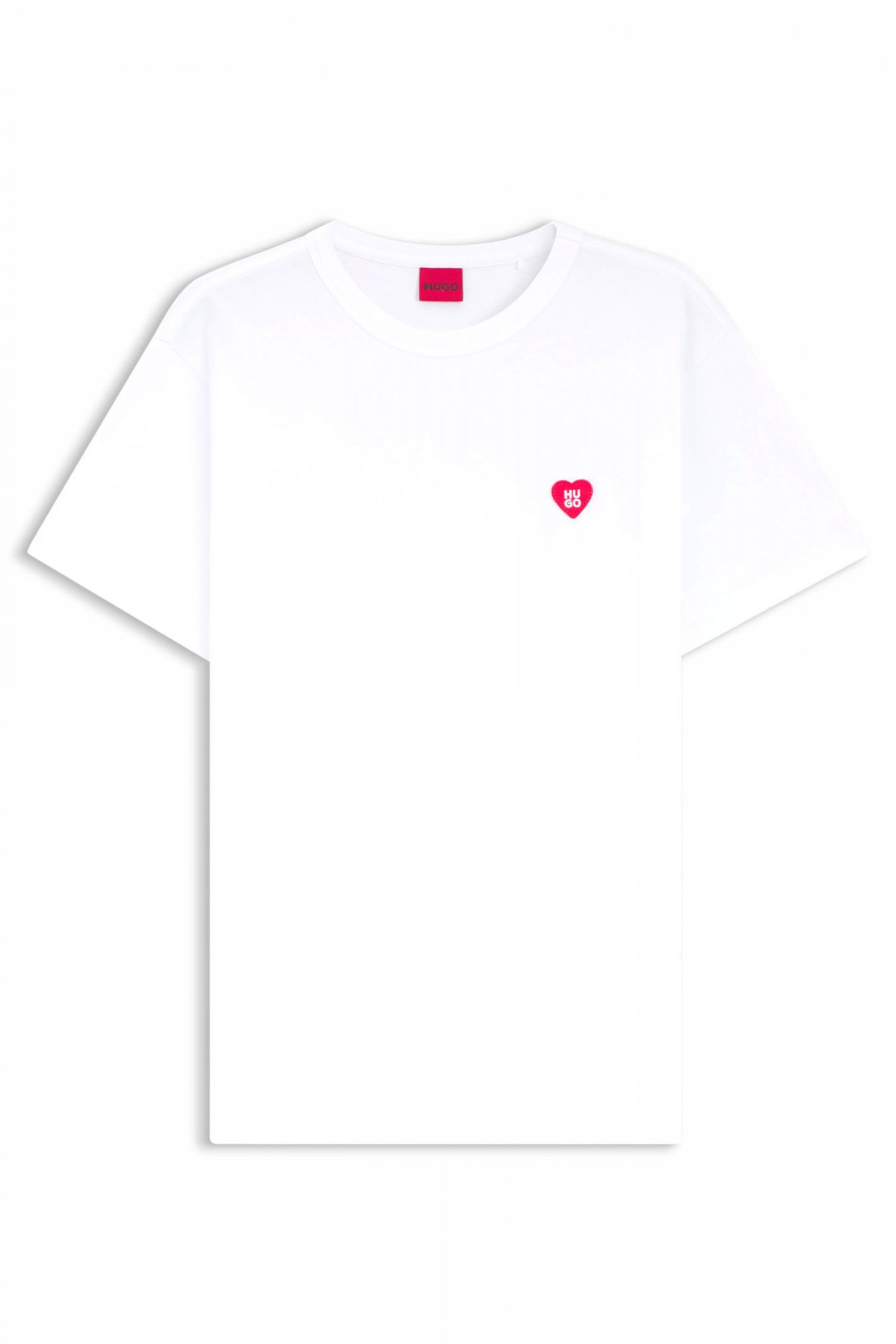 HUGO T-SHIRT DAMACIA_6 LOGO ΛΕΥΚΟ