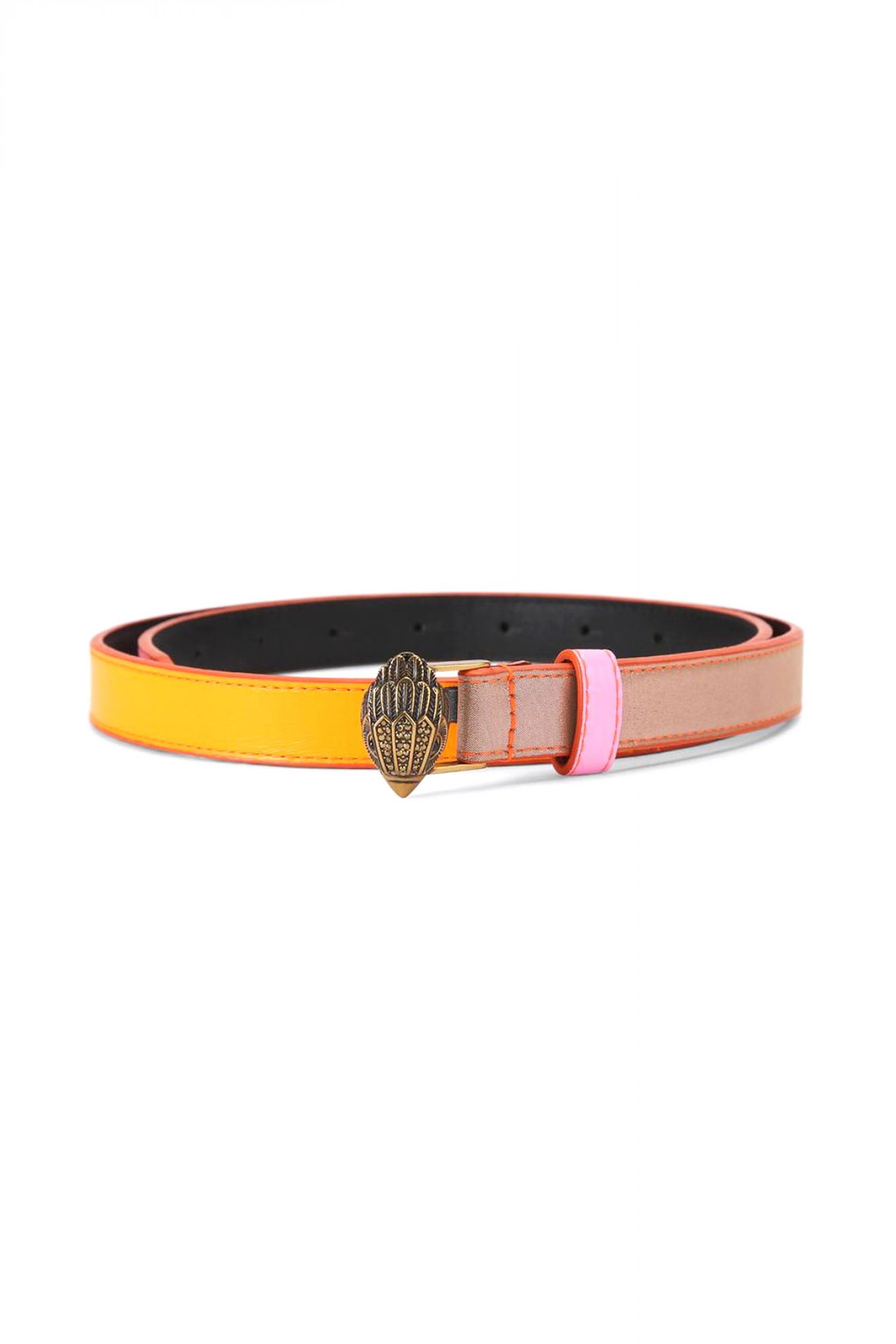 KURT GEIGER ΖΩΝΗ 20 EAGLE BELT LOGO ΜΕΤΑΛΛΙΚΑ ΧΡΩΜΑΤΑ ΠΟΛΥΧΡΩΜΟ