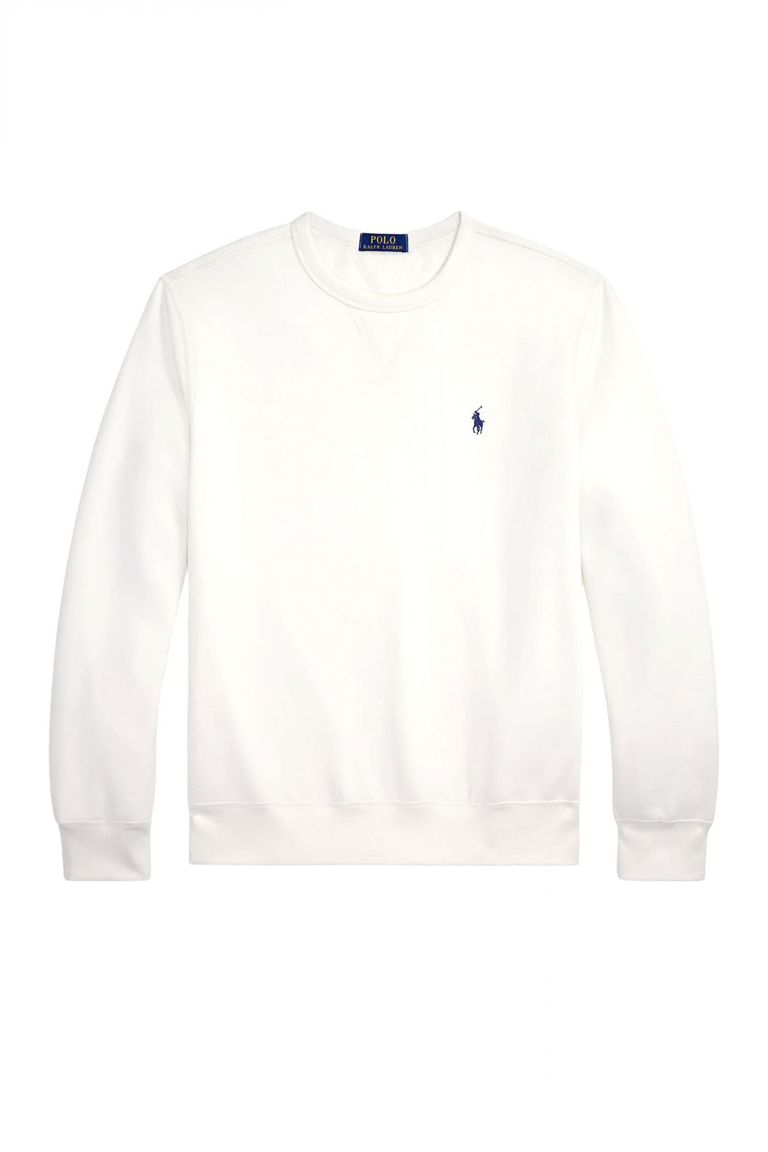 RALPH LAUREN ΦΟΥΤΕΡ CREW NECK LOGO ΛΕΥΚΟ