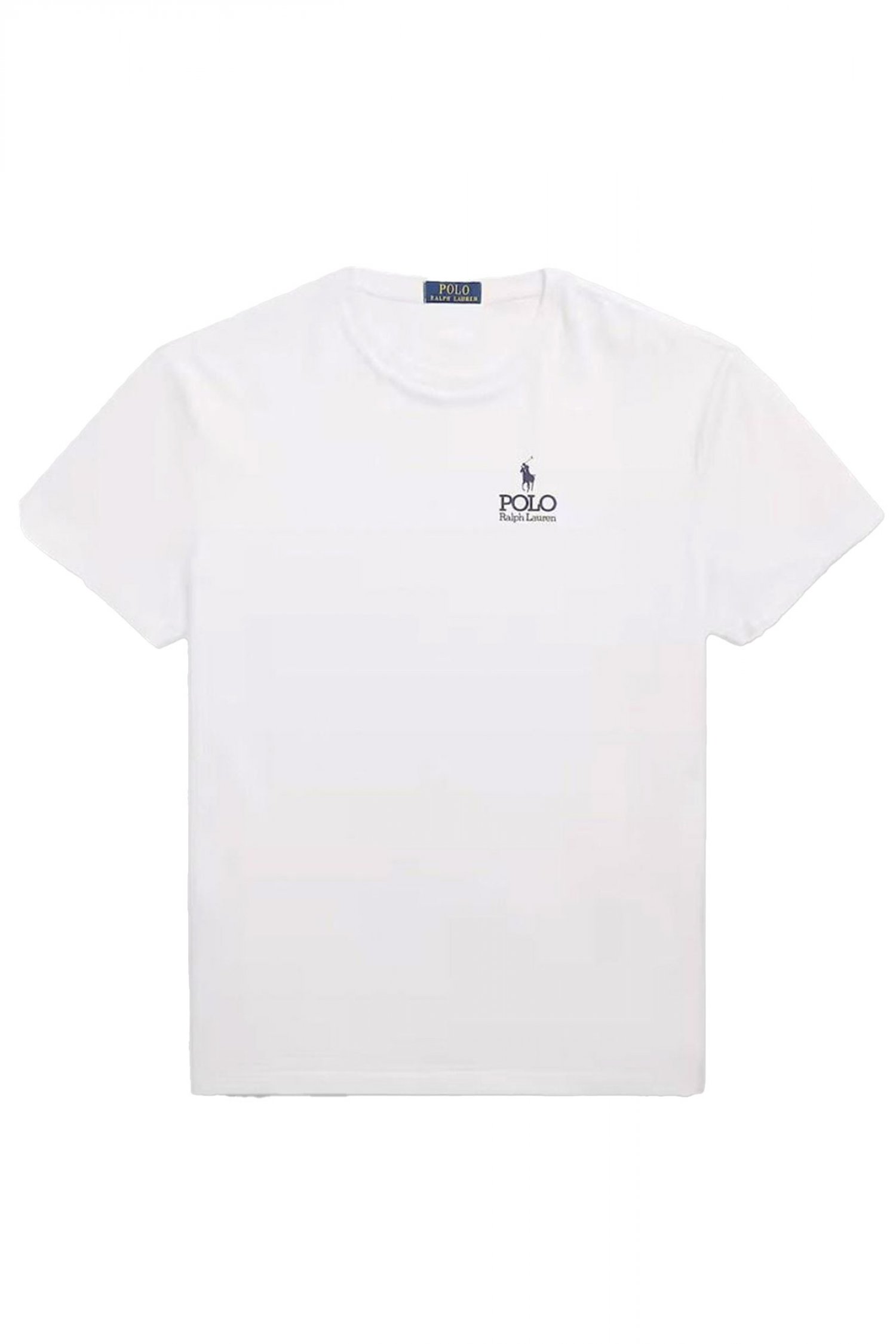 RALPH LAUREN T-SHIRT CLASSIC FIT LOGO ΛΕΥΚΟ