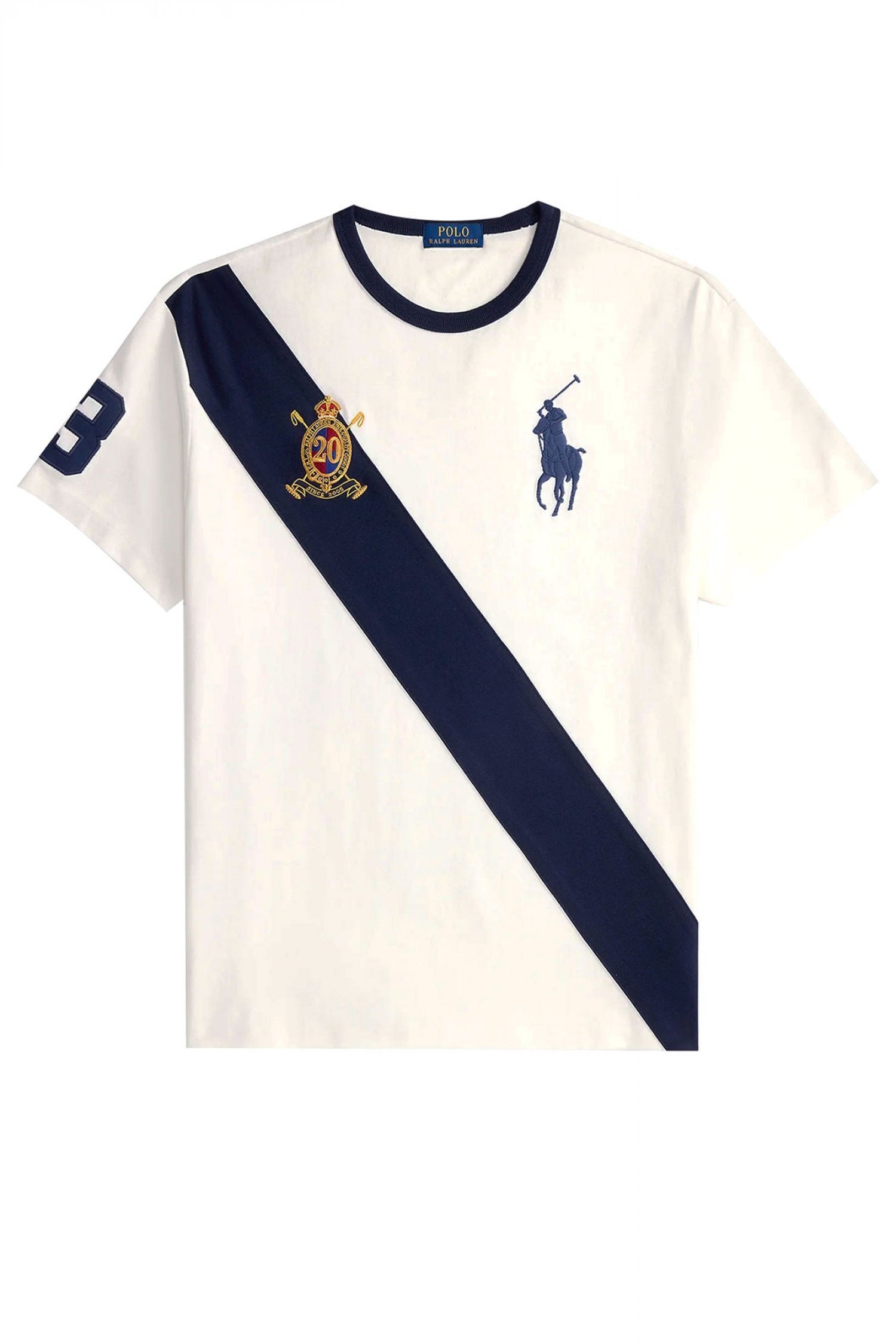 RALPH LAUREN T-SHIRT CLASSIC FIT BIG PONY LOGO ΛΕΥΚΟ-ΜΠΛΕ