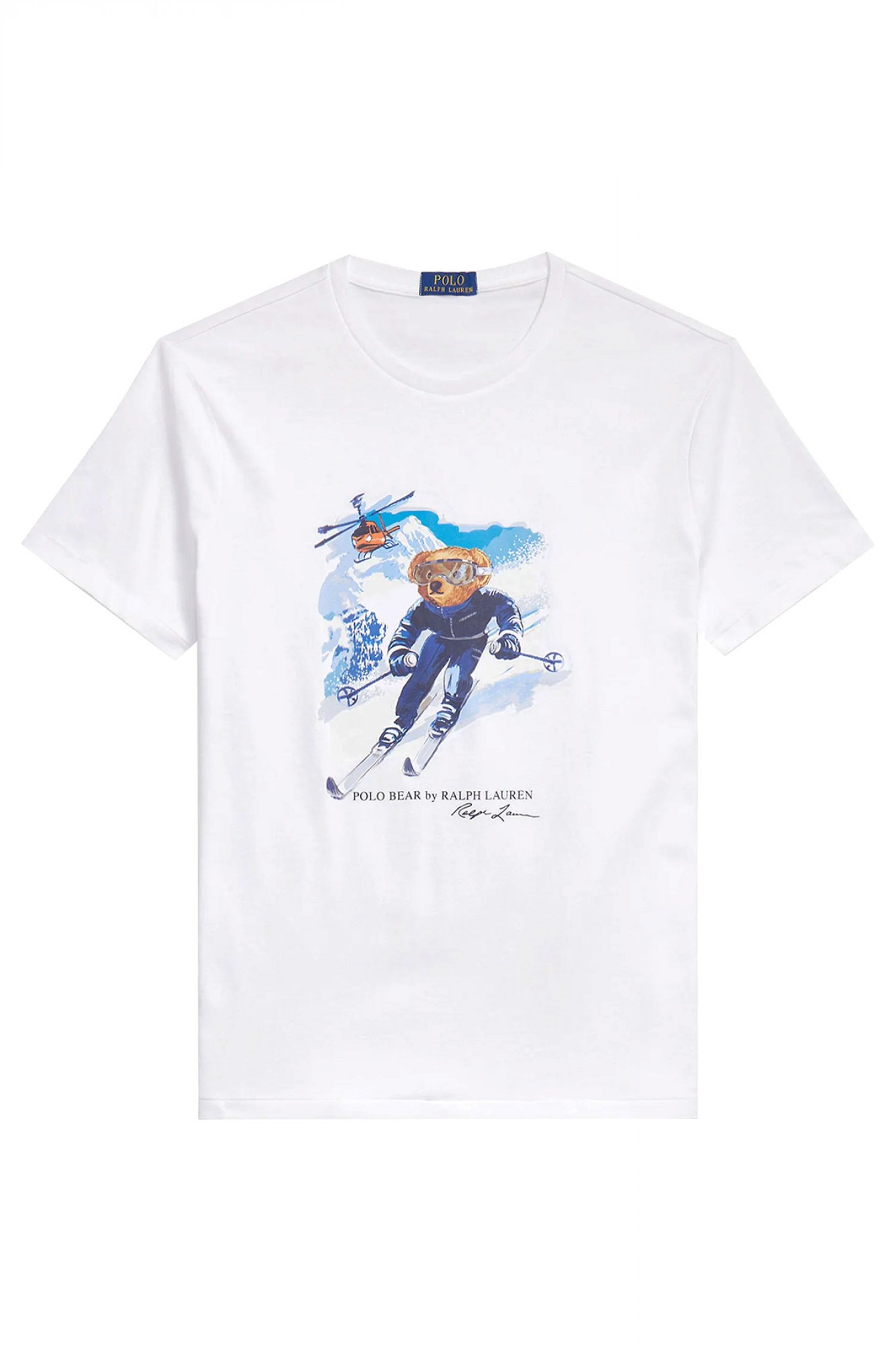 RALPH LAUREN T-SHIRT LOGO BEAR ΛΕΥΚΟ
