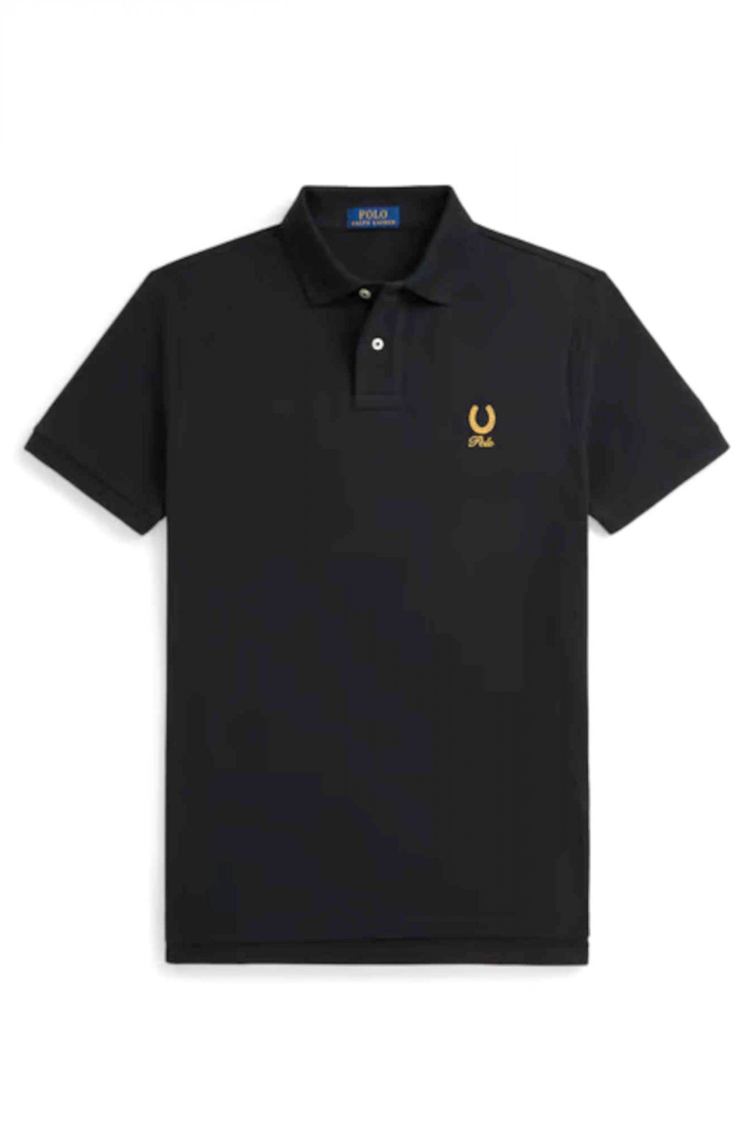 RALPH LAUREN POLO CUSTOM SLIM FIT ΜΑΥΡΟ