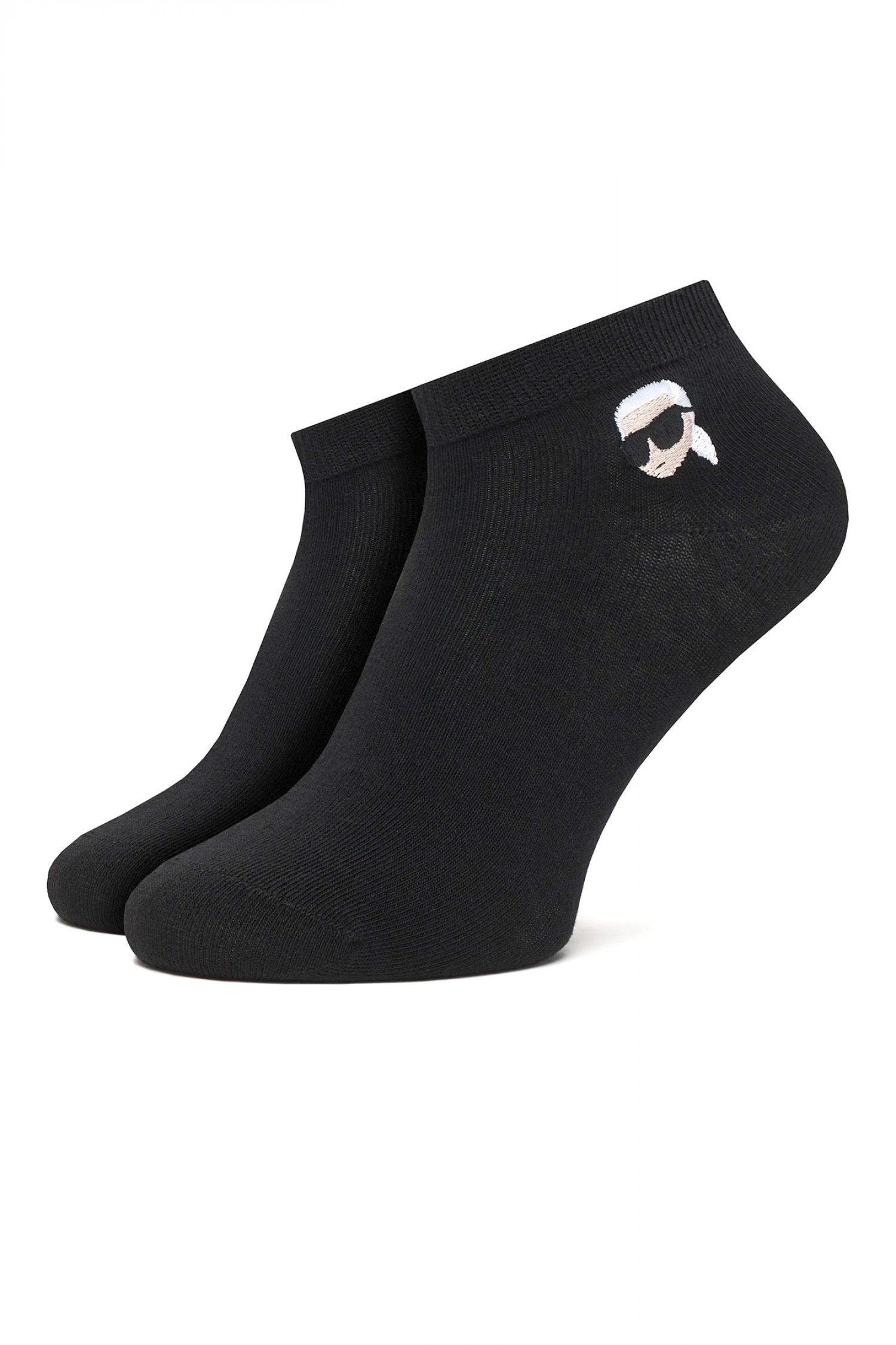 KARL LAGERFELD ΚΑΛΤΣΕΣ IKON SNEAKER SOCK 3P ΜΑΥΡΟ