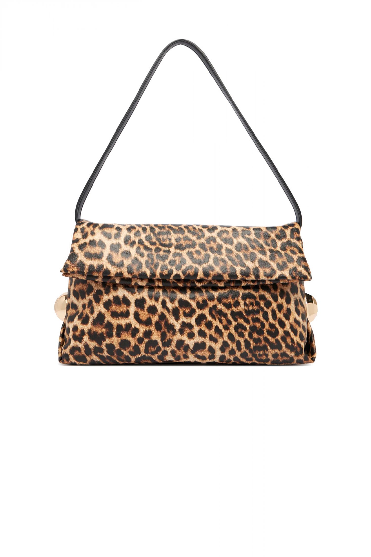 LIU-JO ΤΣΑΝΤΑ ΩΜΟΥ LEOPARD PRINT RICCY ΚΑΦΕ-ΜΠΕΖ