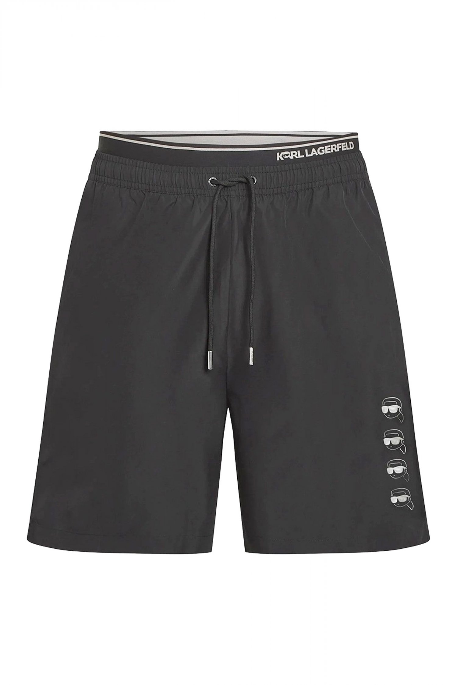 KARL LAGERFELD ΜΑΓΙΩ IKON FUSHION MED BOARDSHORT ΜΑΥΡΟ