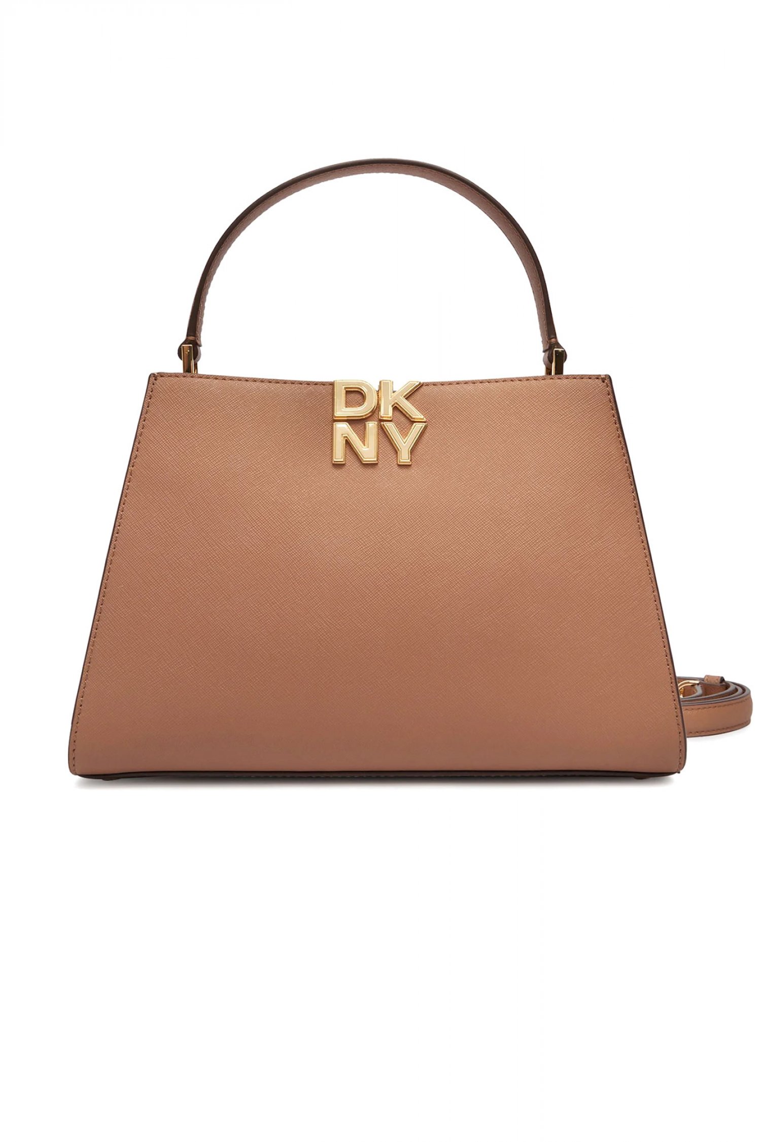 DKNY ΤΣΑΝΤΑ ΧΕΙΡΟΣ/CROSSBODY FOSTER SATCHEL ΔΕΡΜΑ LOGO ΤΑΜΠΑ