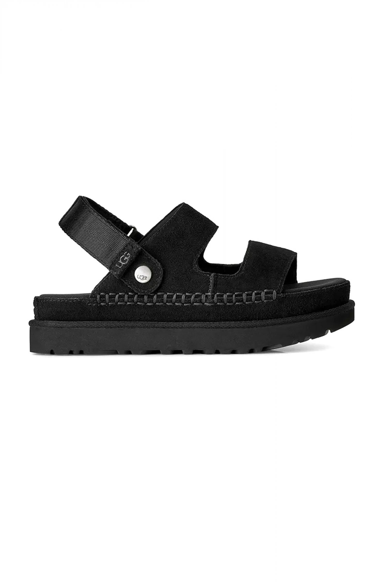 UGG ΠΑΠΟΥΤΣΙΑ ΠΕΔΙΛΑ/ΠΑΝΤΟΦΛΕΣ GOLDENSTAR GLIDE ΣΟΥΕΤ LOGO ΜΑΥΡΟ