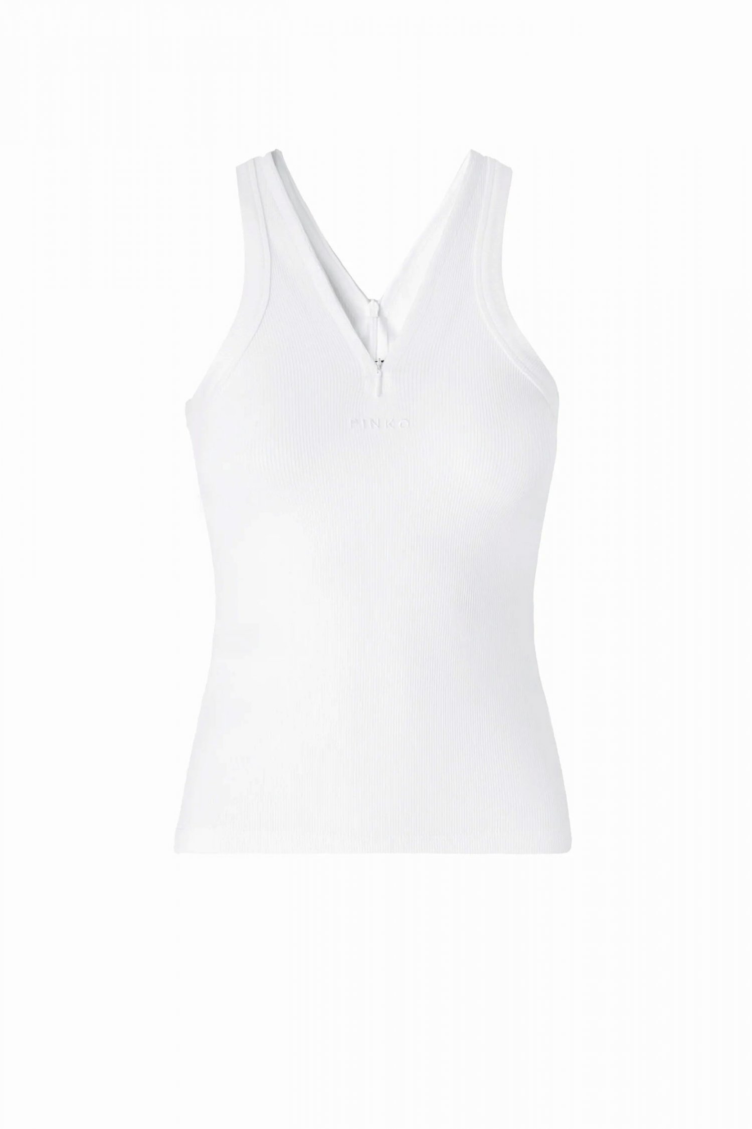 PINKO ΦΑΝΕΛΑΚΙ CYNAR (CURACAO) TANK TOP ΛΕΥΚΟ