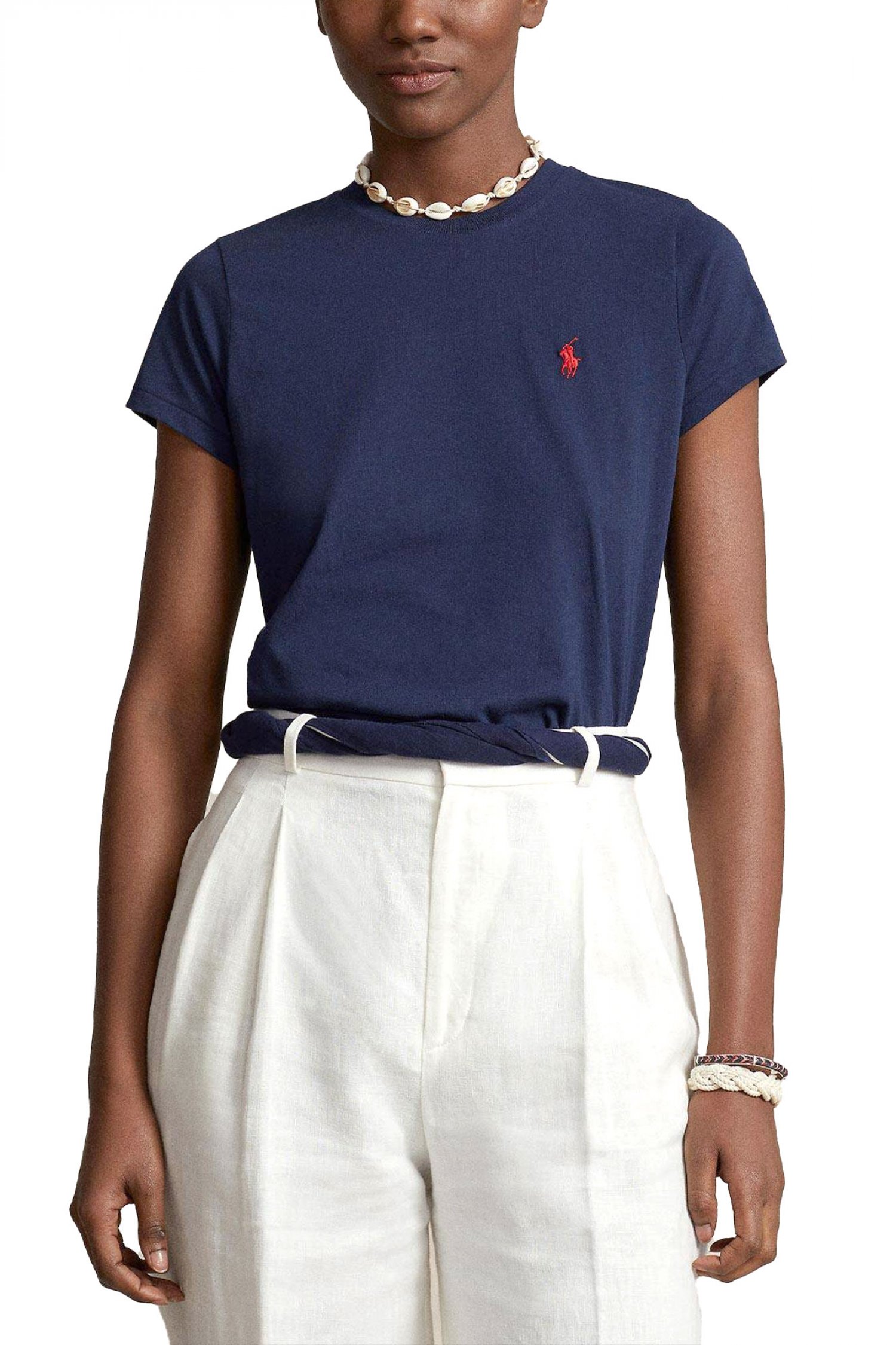 Ralph Lauren RALPH LAUREN T-SHIRT W BSR LOGO ΜΠΛΕ