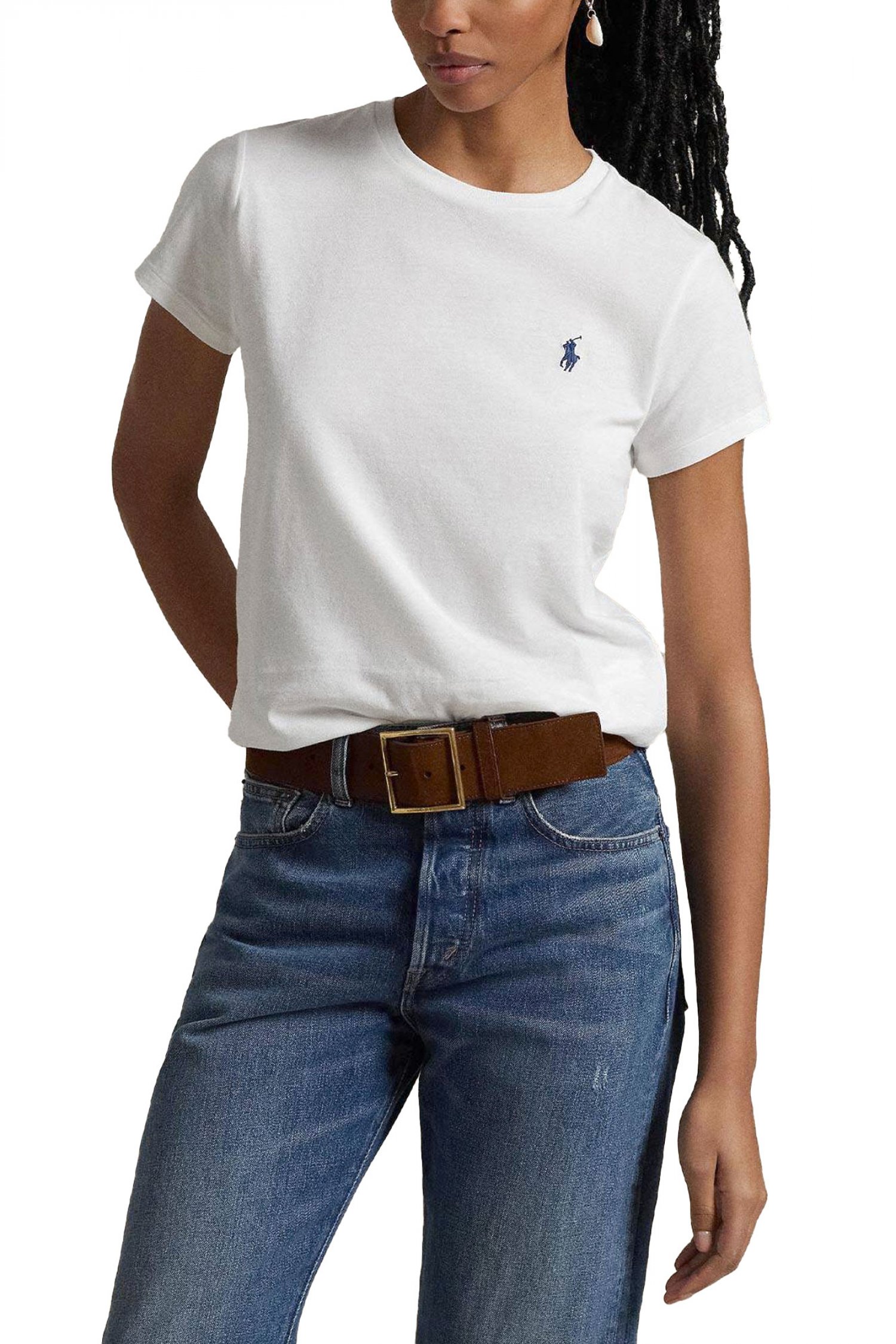 Ralph Lauren RALPH LAUREN T-SHIRT W BSR LOGO ΛΕΥΚΟ