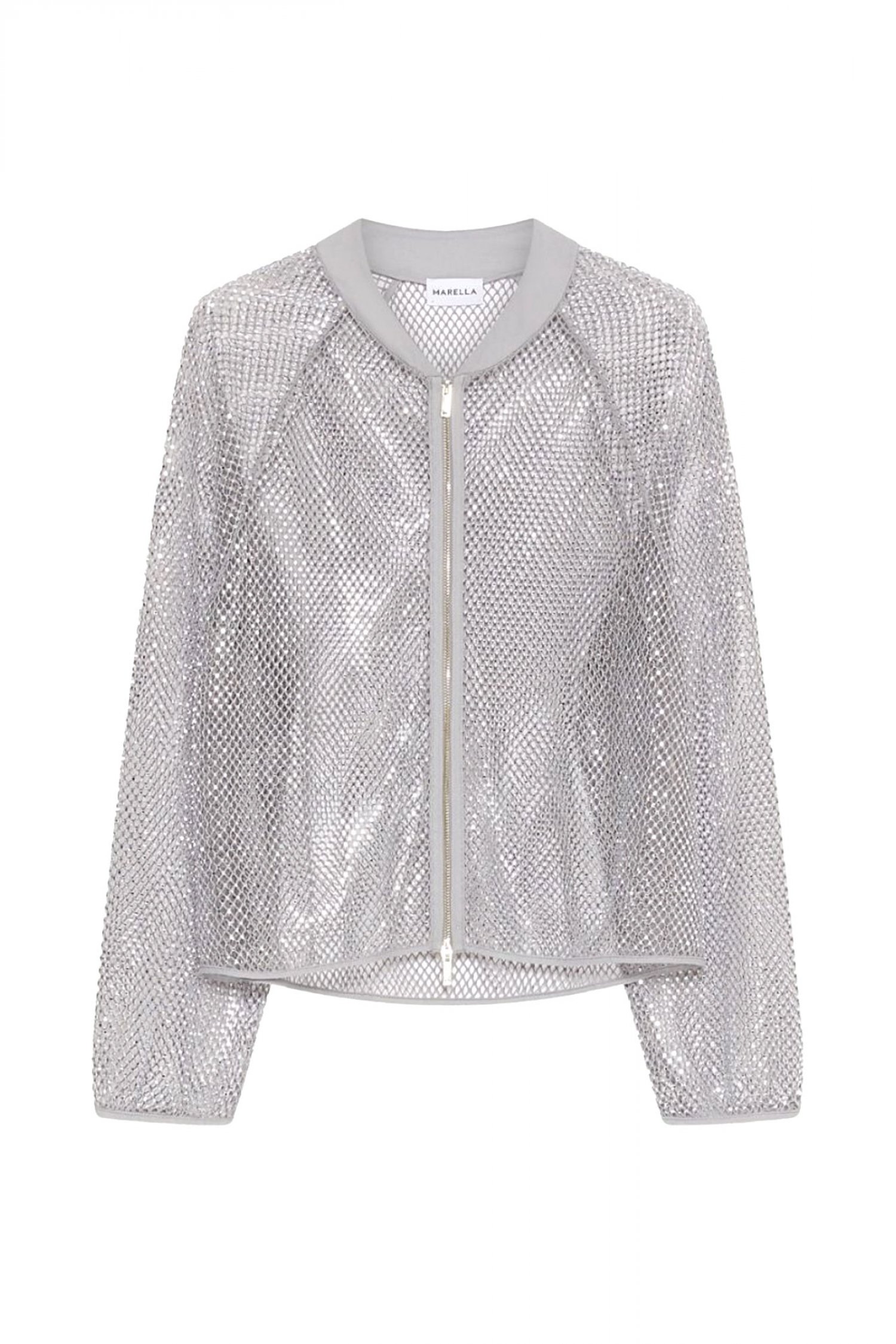 MARELLA ΖΑΚΕΤΑ MLLFLIRT ΔΙΑΤΡΗΤΟ ΣΤΡΑΣ ΓΚΡΙ-ΑΣΗΜΙ