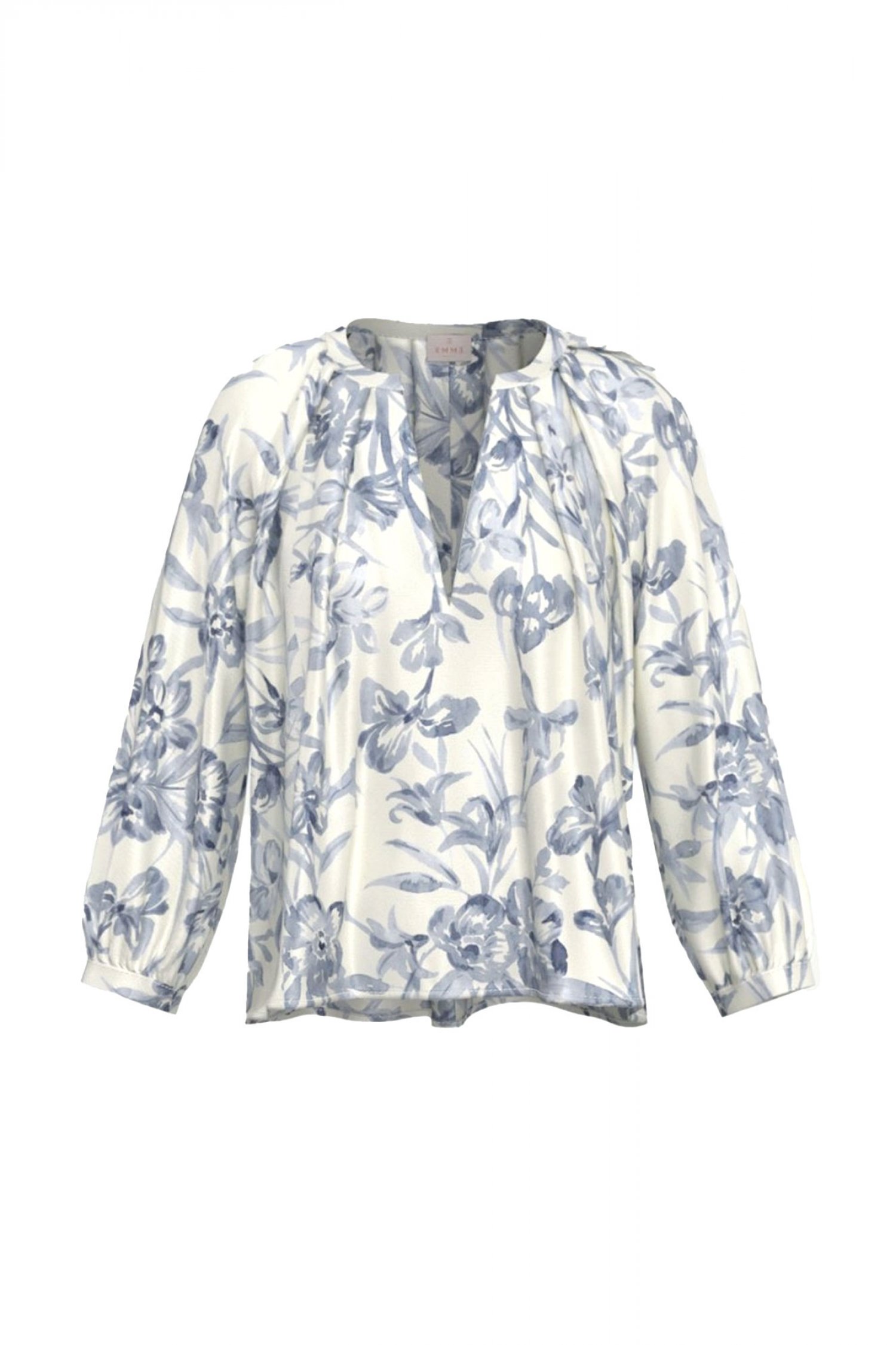 MARELLA EMME ΜΠΛΟΥΖΑ EMMEDEN FLORAL ΕΚΡΟΥ-ΜΠΛΕ