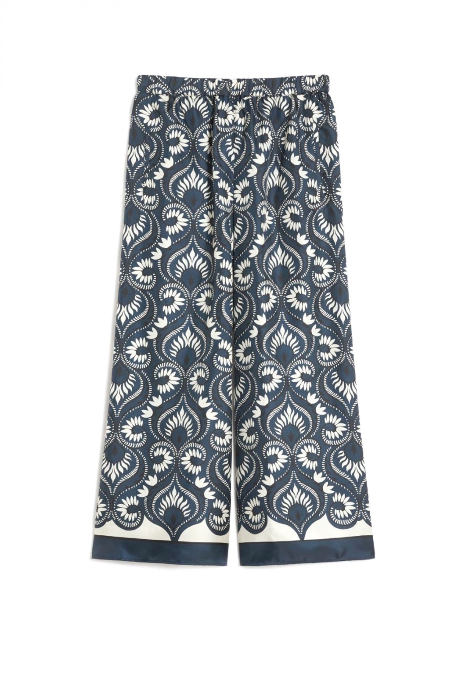 MaxMara WEEKEND MAX MARA WEEKEND ΠΑΝΤΕΛΟΝΑ WKDOTTICO FLORAL ΤΣΕΠΕΣ ΜΠΛΕ