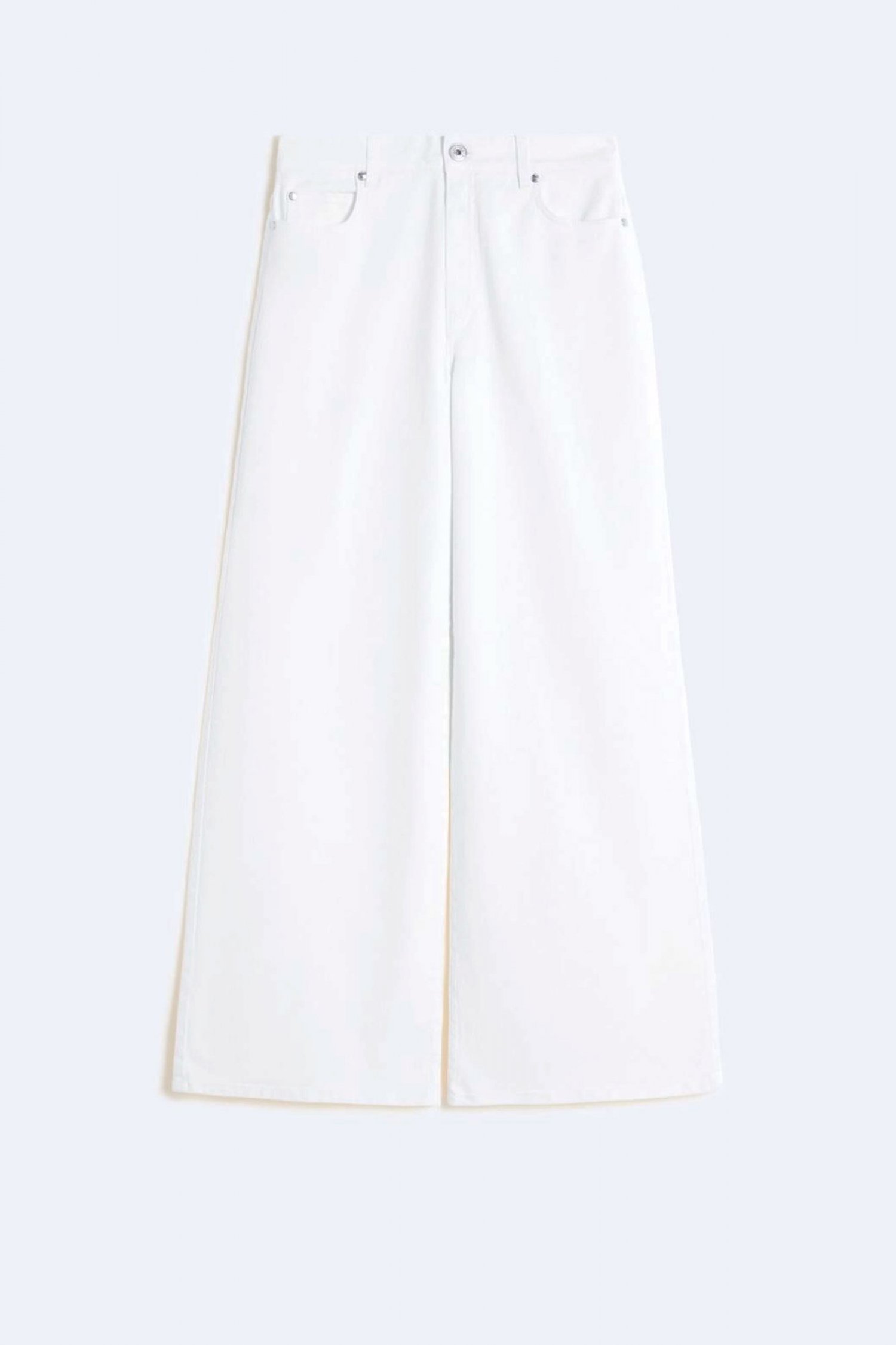 MaxMara WEEKEND MAX MARA WEEKEND ΠΑΝΤΕΛΟΝΙ JEANS WKDMEDINA HIGH WAIST WIDE LEG ΕΚΡΟΥ