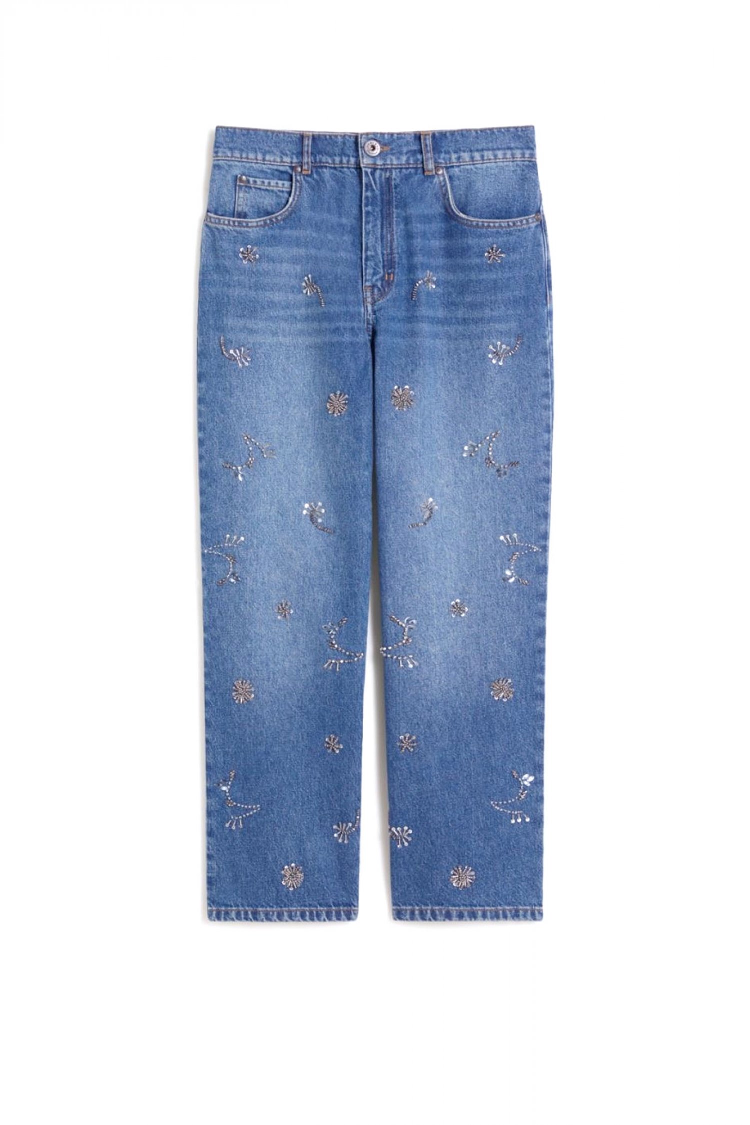 MaxMara WEEKEND MAX MARA WEEKEND ΠΑΝΤΕΛΟΝΙ JEANS WKDMANETTA STRAIGHT FIT ΠΑΓΙΕΤΑ ΤΡΟΥΚΣ ΜΠΛΕ