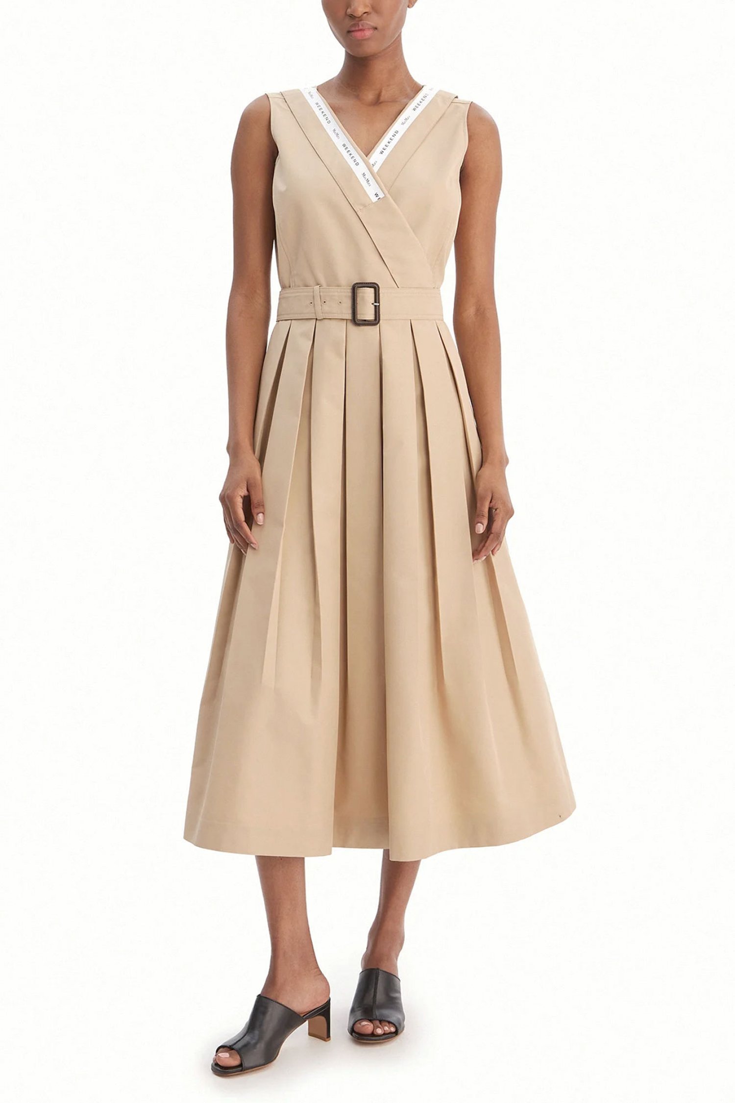 MaxMara WEEKEND MAX MARA WEEKEND ΦΟΡΕΜΑ MIDI WKDCONO ΚΡΟΥΑΖΕ ΠΙΕΤΑ ΜΠΕΖ