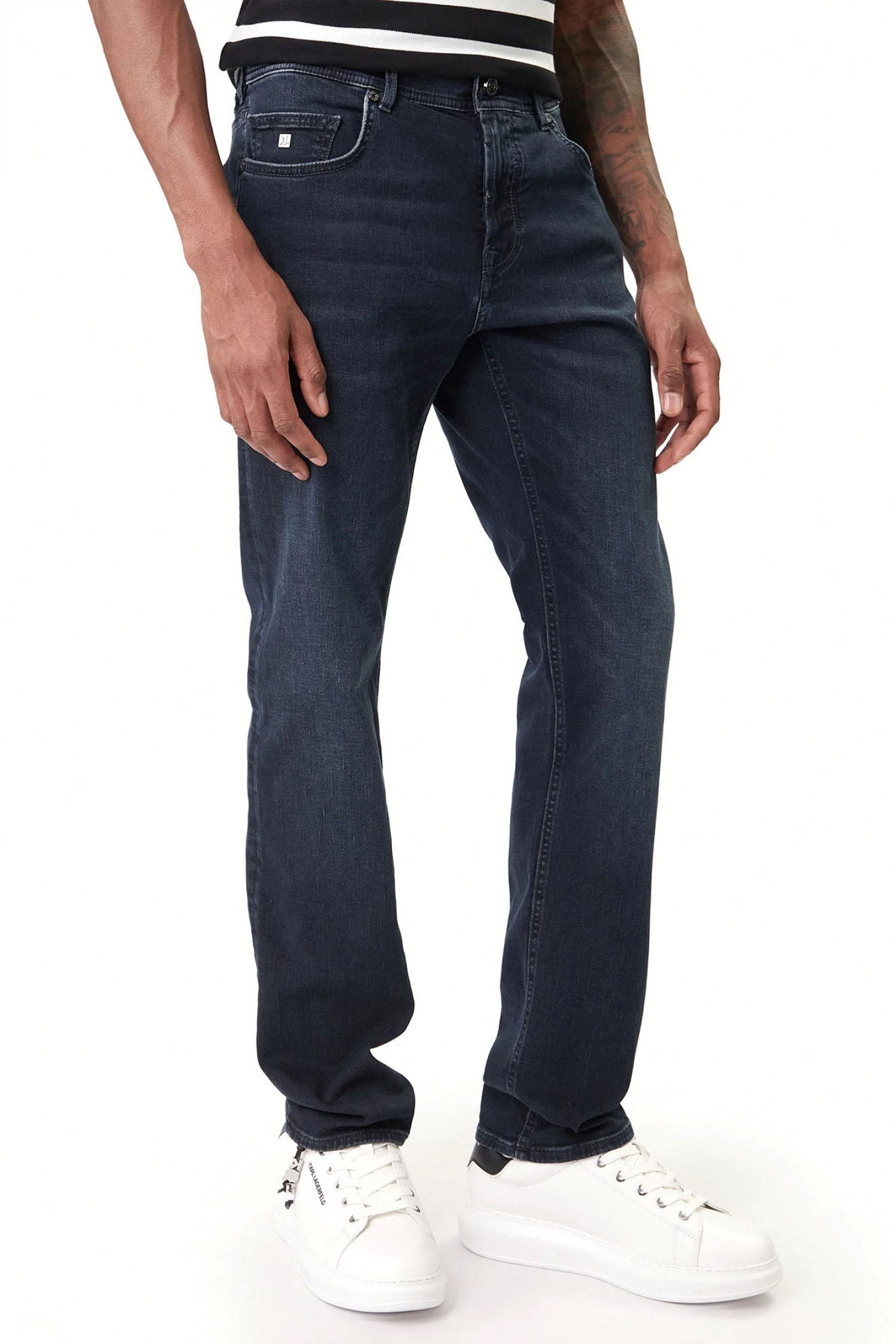 KARL LAGERFELD ΠΑΝΤΕΛΟΝΙ JEANS REGULAR FIT LUXE SOFT TOUCH ΜΠΛΕ