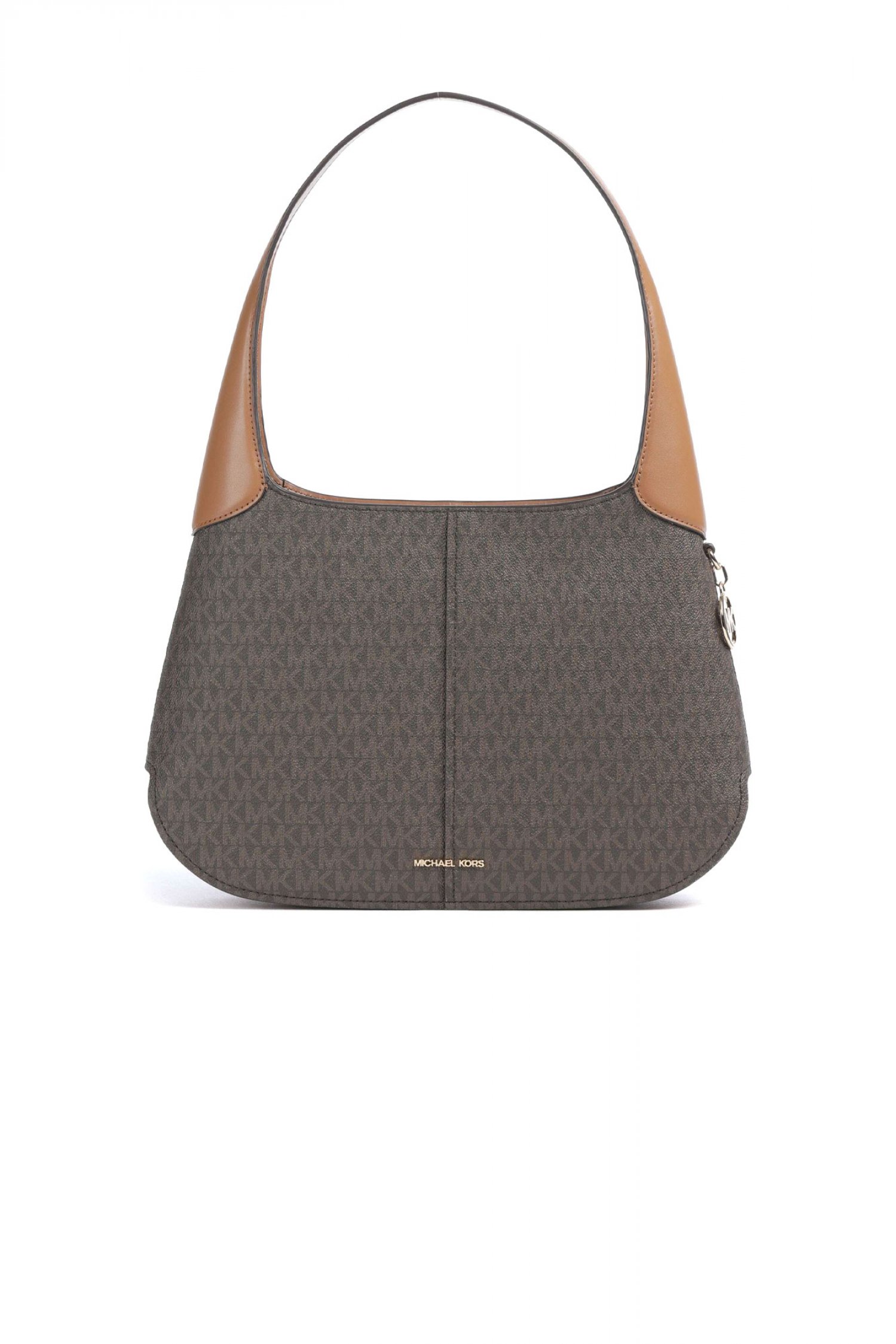 Michael Kors MICHAEL KORS ΤΣΑΝΤΑ ΩΜΟΥ ALICE ALL OVER LOGO ΚΑΦΕ/ΤΑΜΠΑ