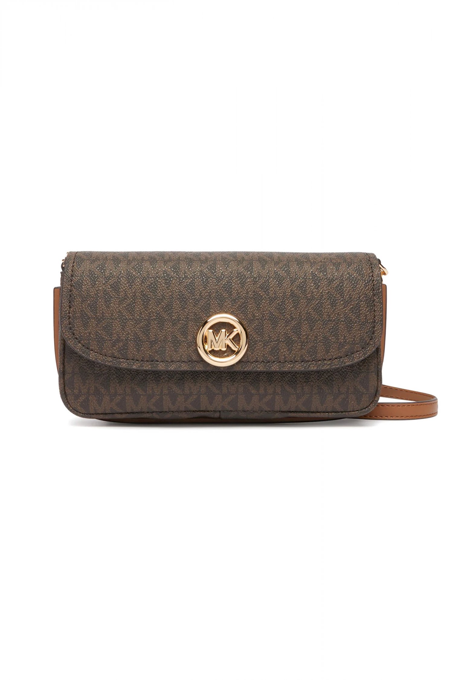 Michael Kors MICHAEL KORS ΤΣΑΝΤΑΚΙ CROSSBODY/ΩΜΟΥ NOLITA ΑLL OVER LOGO KAΦΕ/ΤΑΜΠΑ
