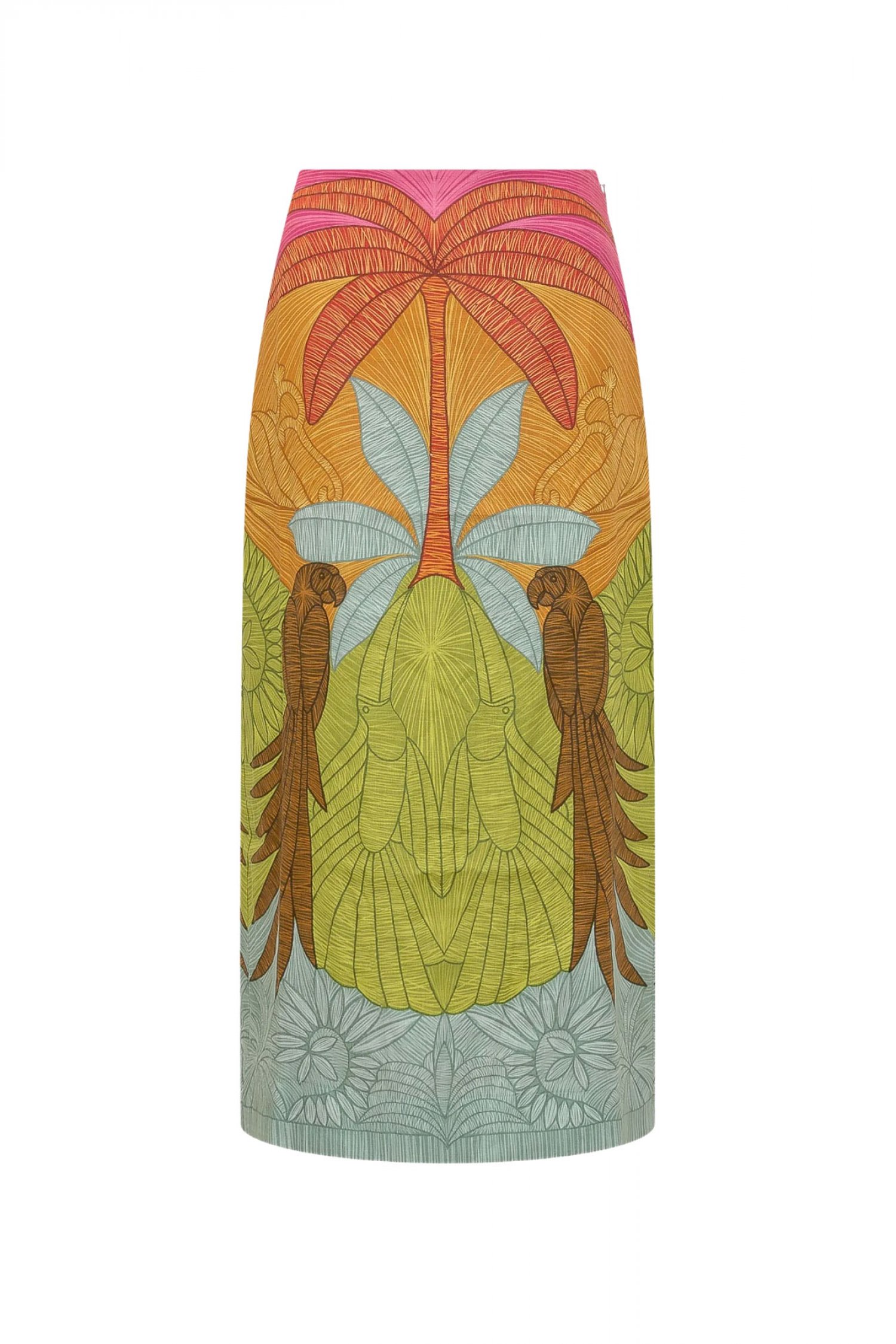 FARM RIO FARM RIO ΦΟΥΣΤΑ MIDI USIACURI MULTICOLOR ΑΝΟΙΓΜΑ ΠΙΣΩ ΠΟΛΥΧΡΩΜΟ