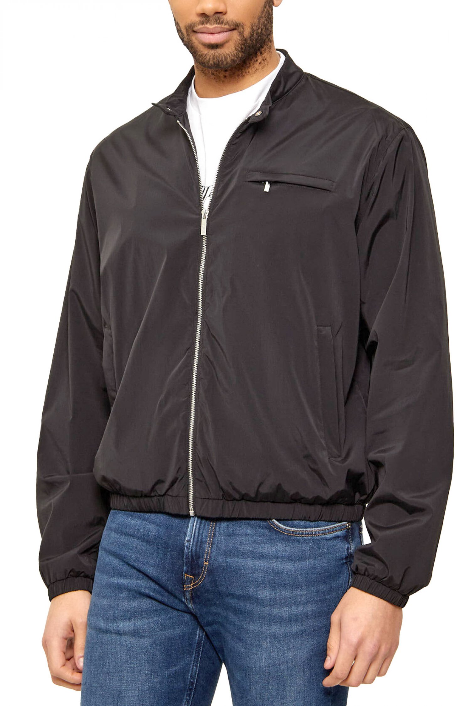 KARL LAGERFELD ΜΠΟΥΦΑΝ JACKET WIND BREAKER MAO ΜΑΥΡΟ