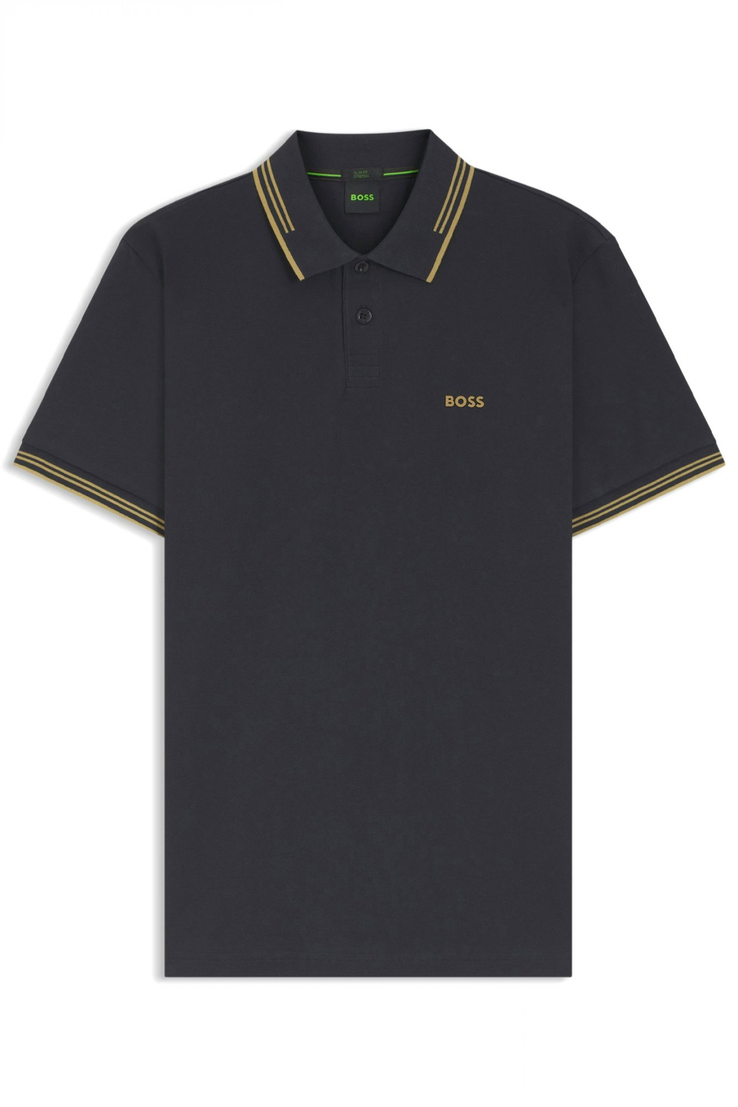 BOSS ATHLEISURE POLO PAUL SLIM FIT STRETCH ΜΠΛΕ