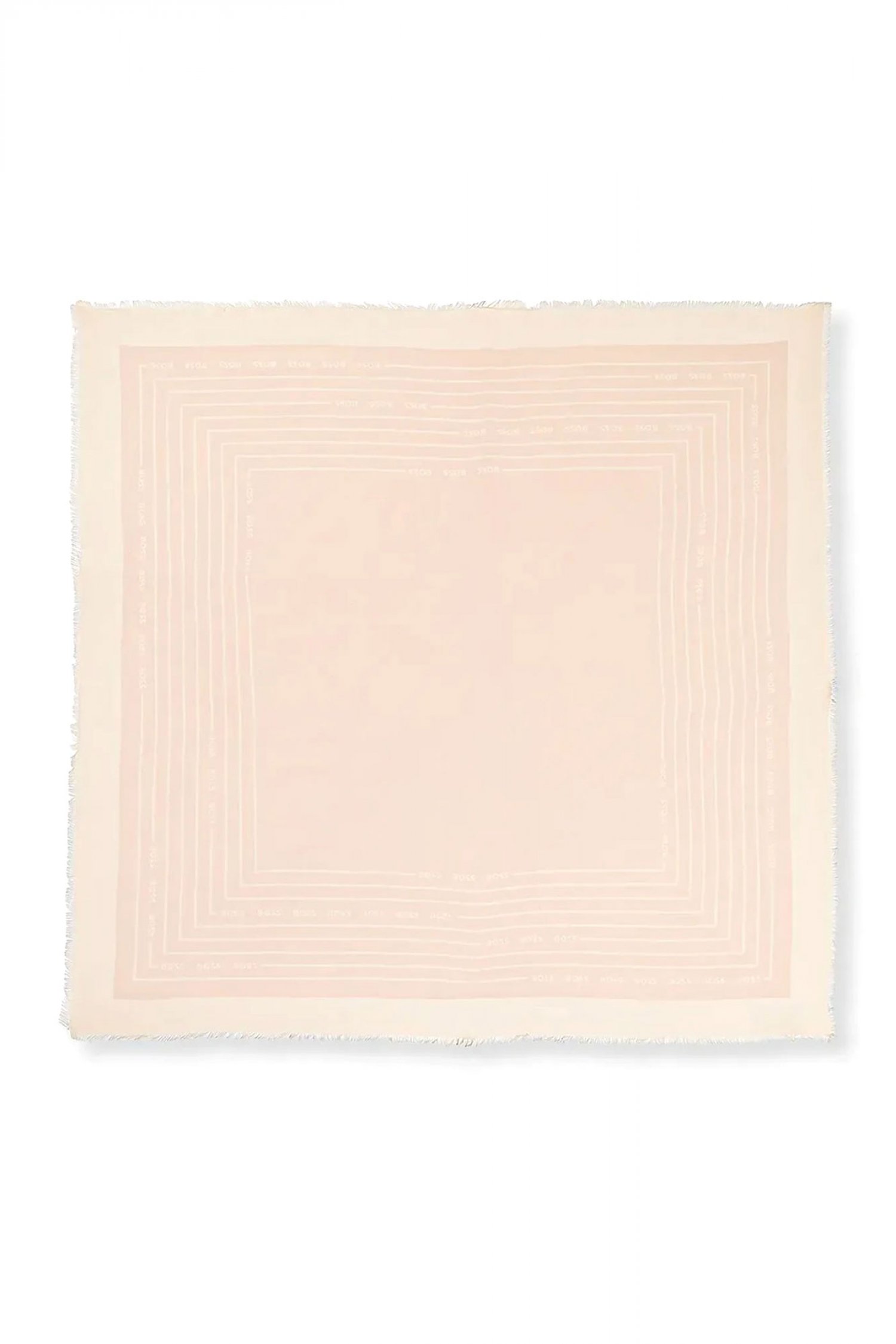 Boss BOSS ΦΟΥΛΑΡΙ LAIK_120*120 ALL OVER LOGO ΜΠΕΖ-ΕΚΡΟΥ