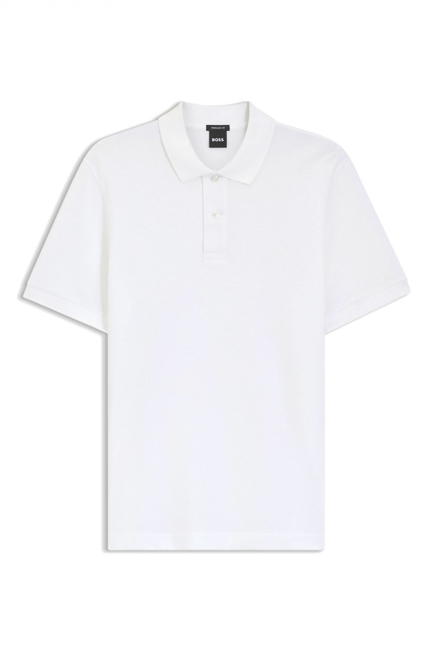 BOSS POLO REGULAR FIT PALLAS ΛΕΥΚΟ