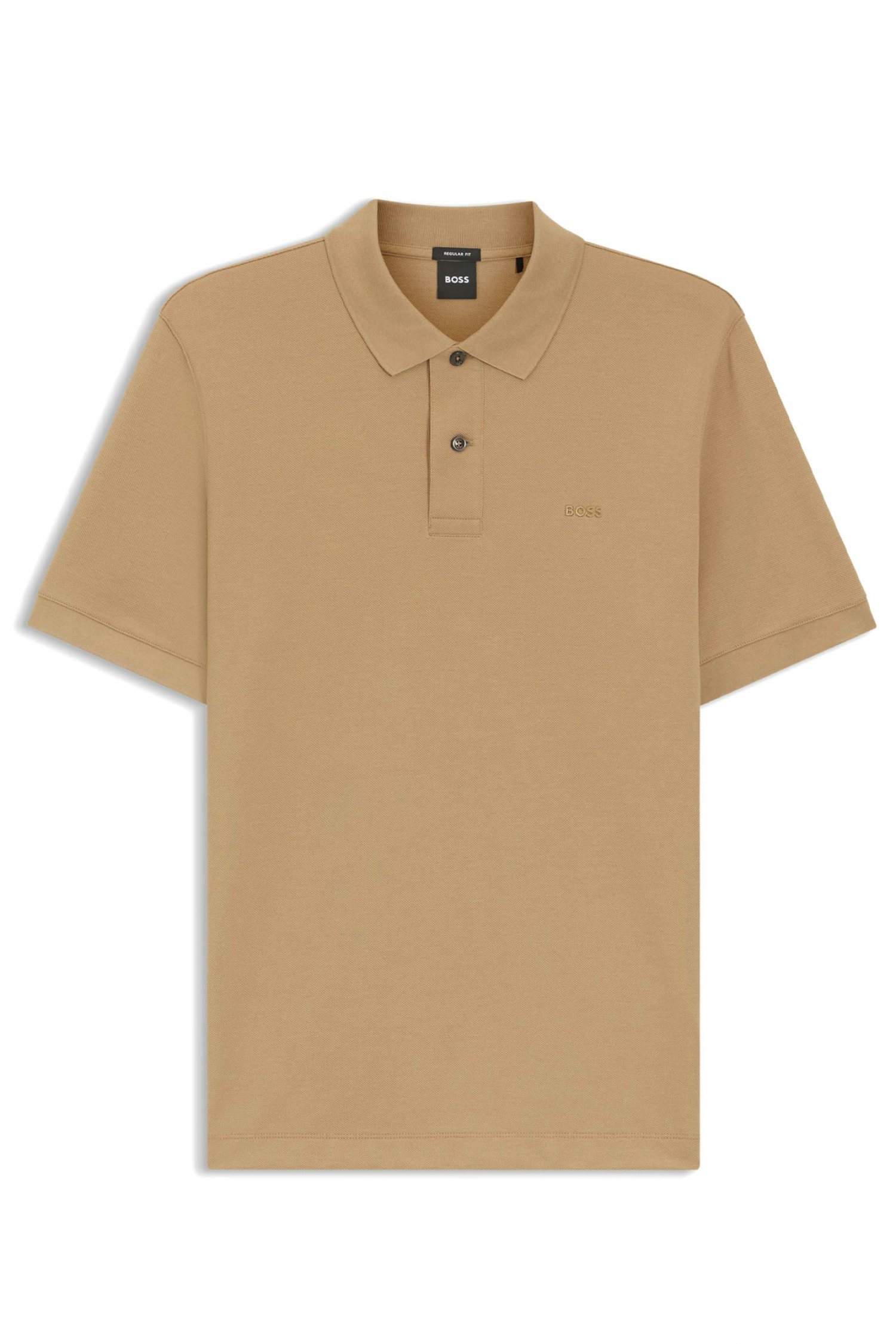BOSS POLO REGULAR FIT PALLAS ΜΠΕΖ