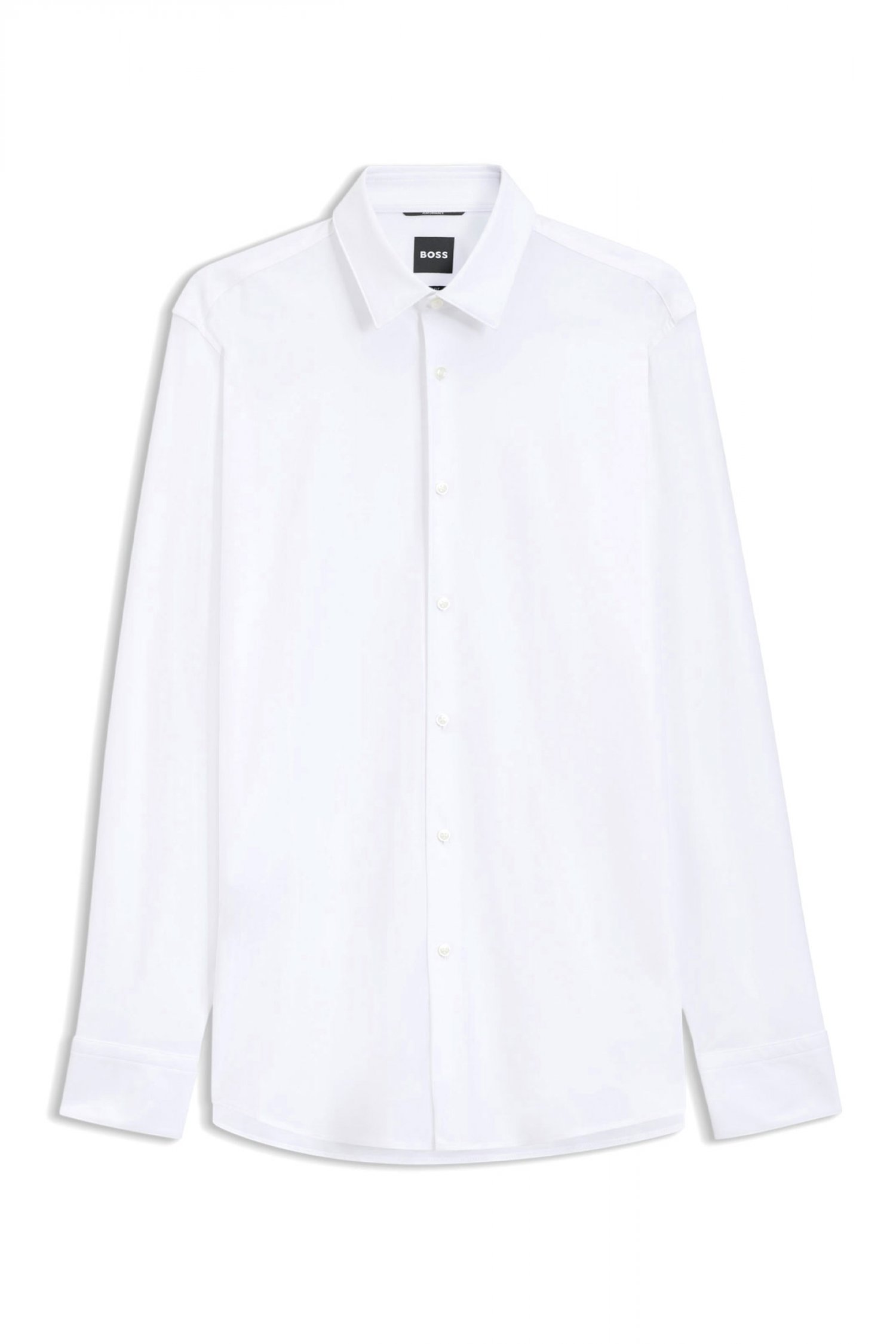 BOSS PERFORMANCE ΠΟΥΚΑΜΙΣΟ SLIM FIT P-HANK-S-K-261 ΛΕΥΚΟ