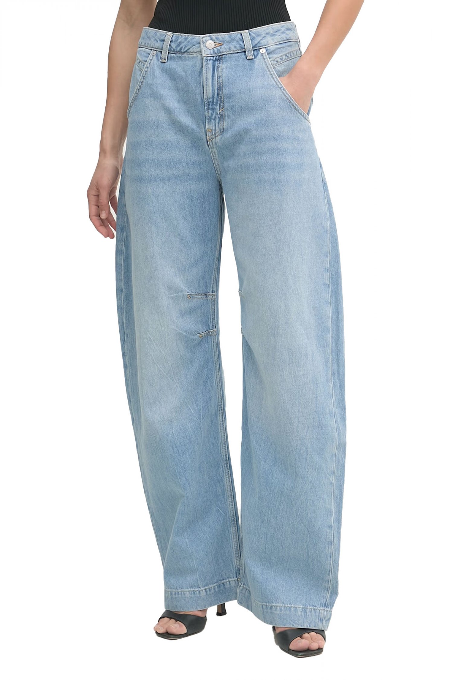 Boss BOSS CASUAL ΠΑΝΤΕΛΟΝΙ JEANS C_SLOUCHY BALOON ΜΠΛΕ
