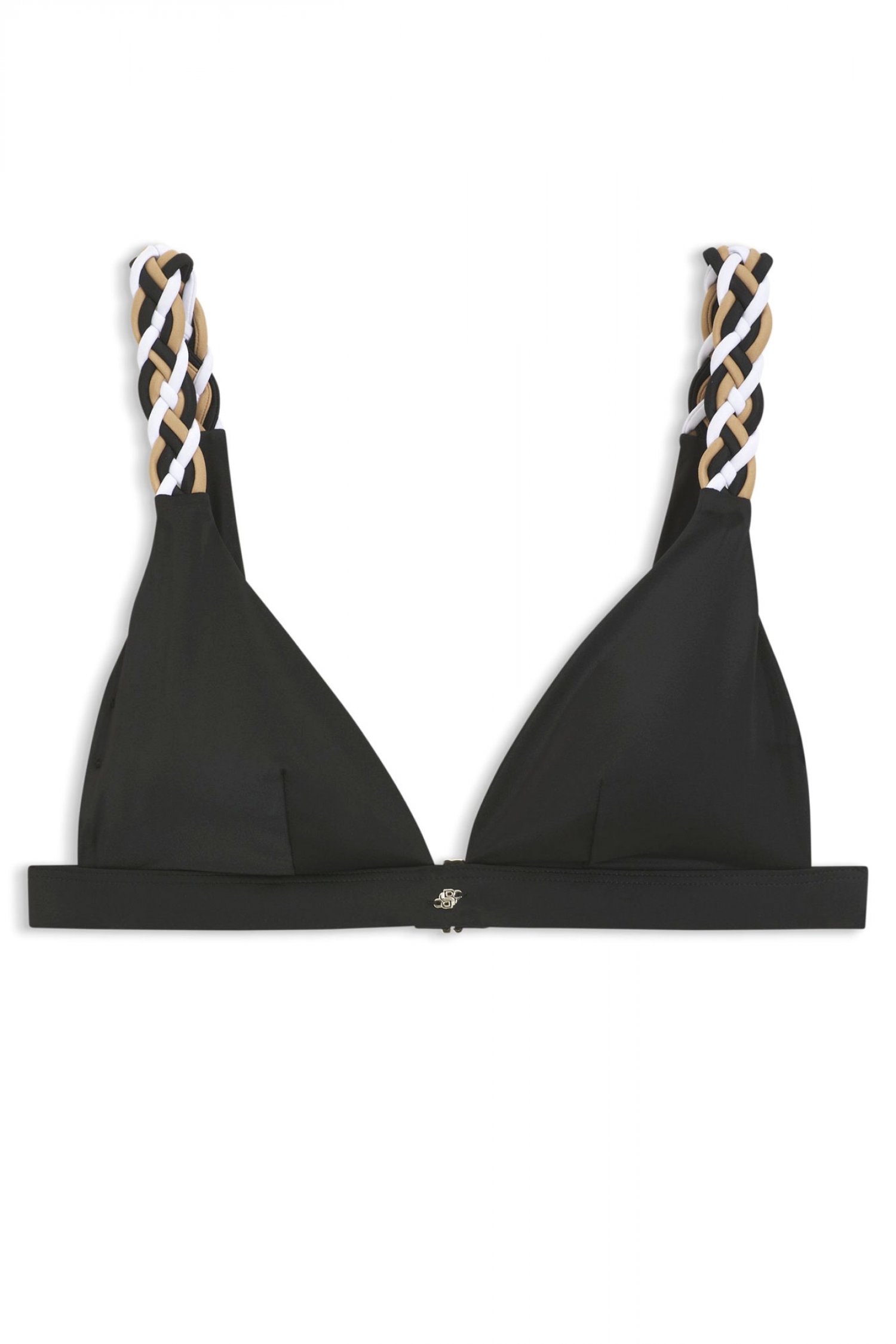 Boss BOSS ΜΑΓΙΩ BIKINI TOP TRIANGLE_BOSS BRAID ΜΑΥΡΟ