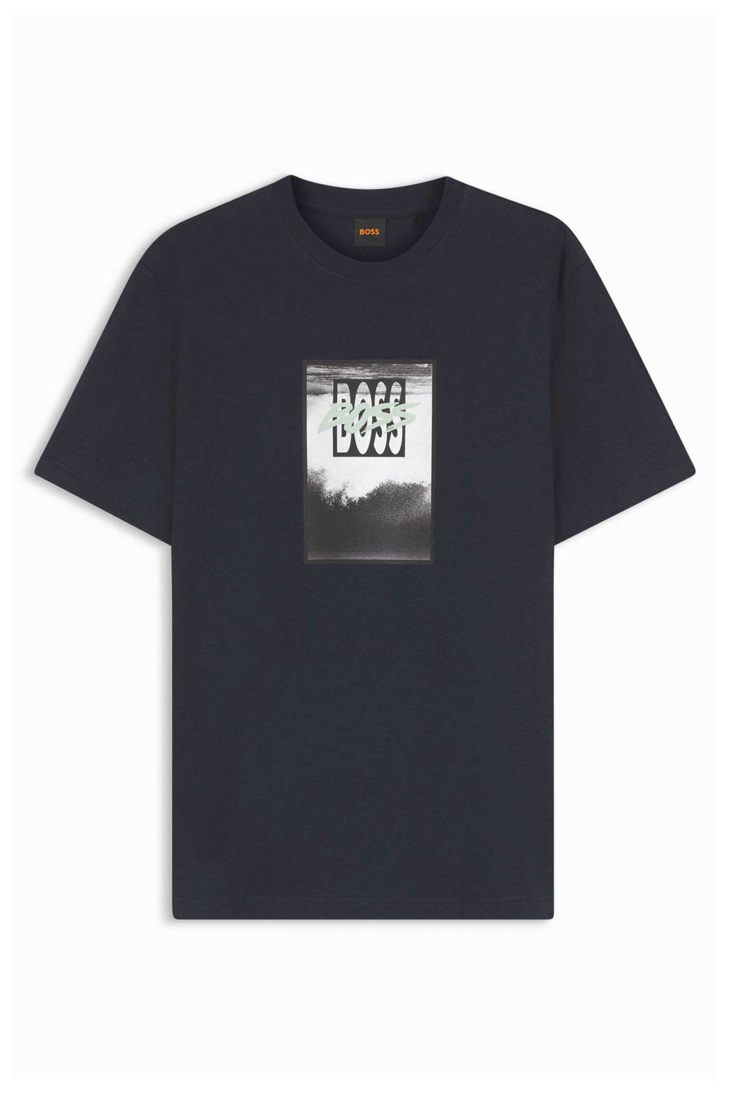 BOSS CASUAL T-SHIRT TE_DJ ΜΠΛΕ