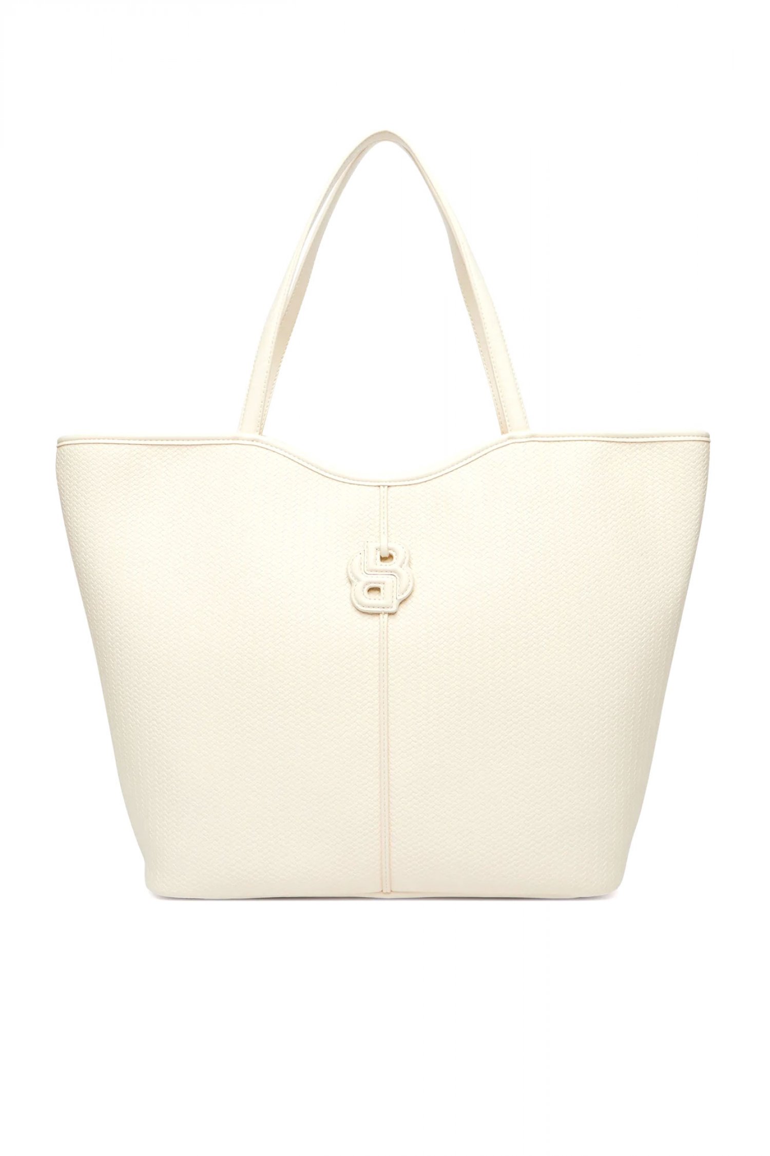 Boss BOSS ΤΣΑΝΤΑ ΩΜΟΥ ANETT NEW BIG TOTE W LOGO ΕΚΡΟΥ